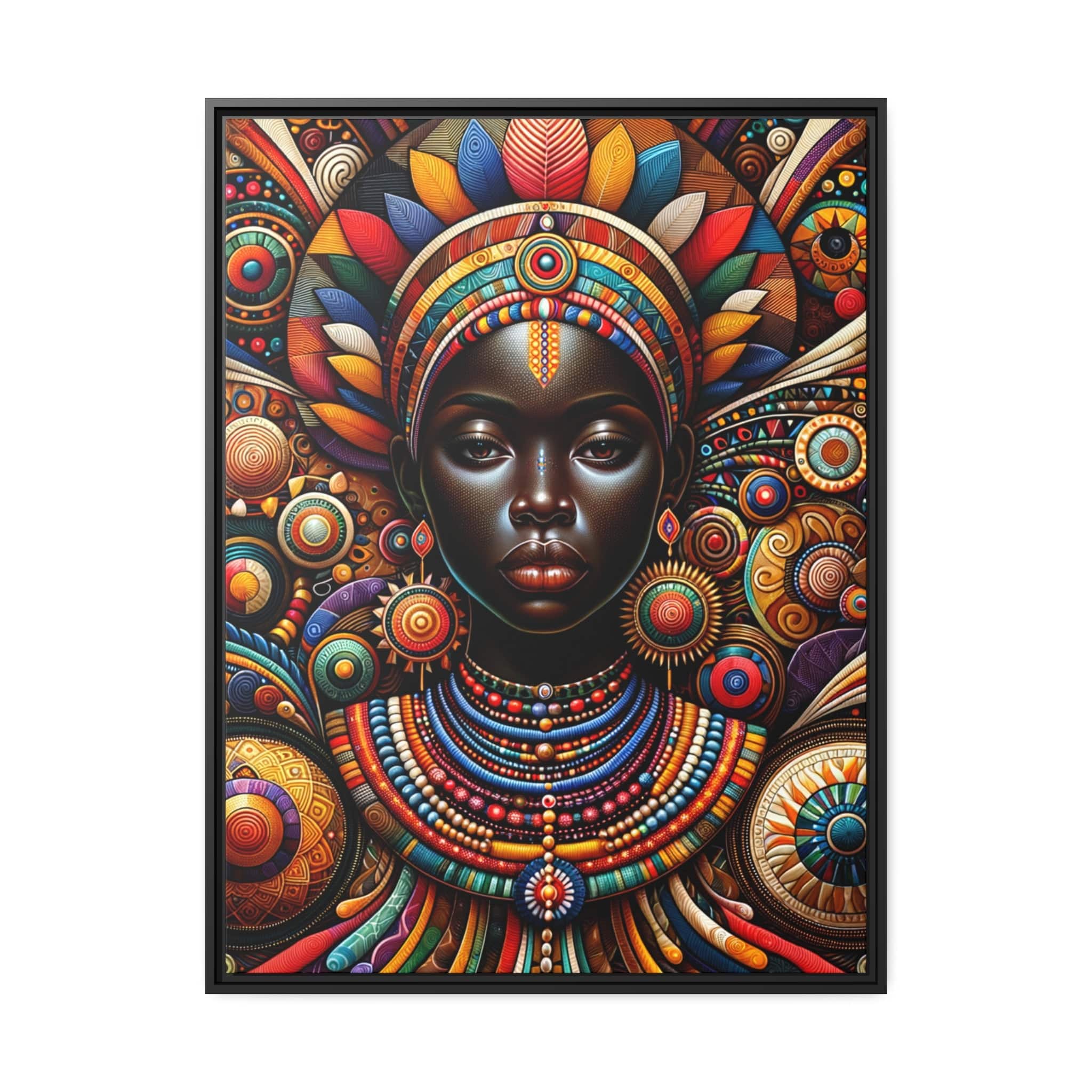 Tableau "La puissance et la grâce : un hommage à la femme africaine" Canvanation