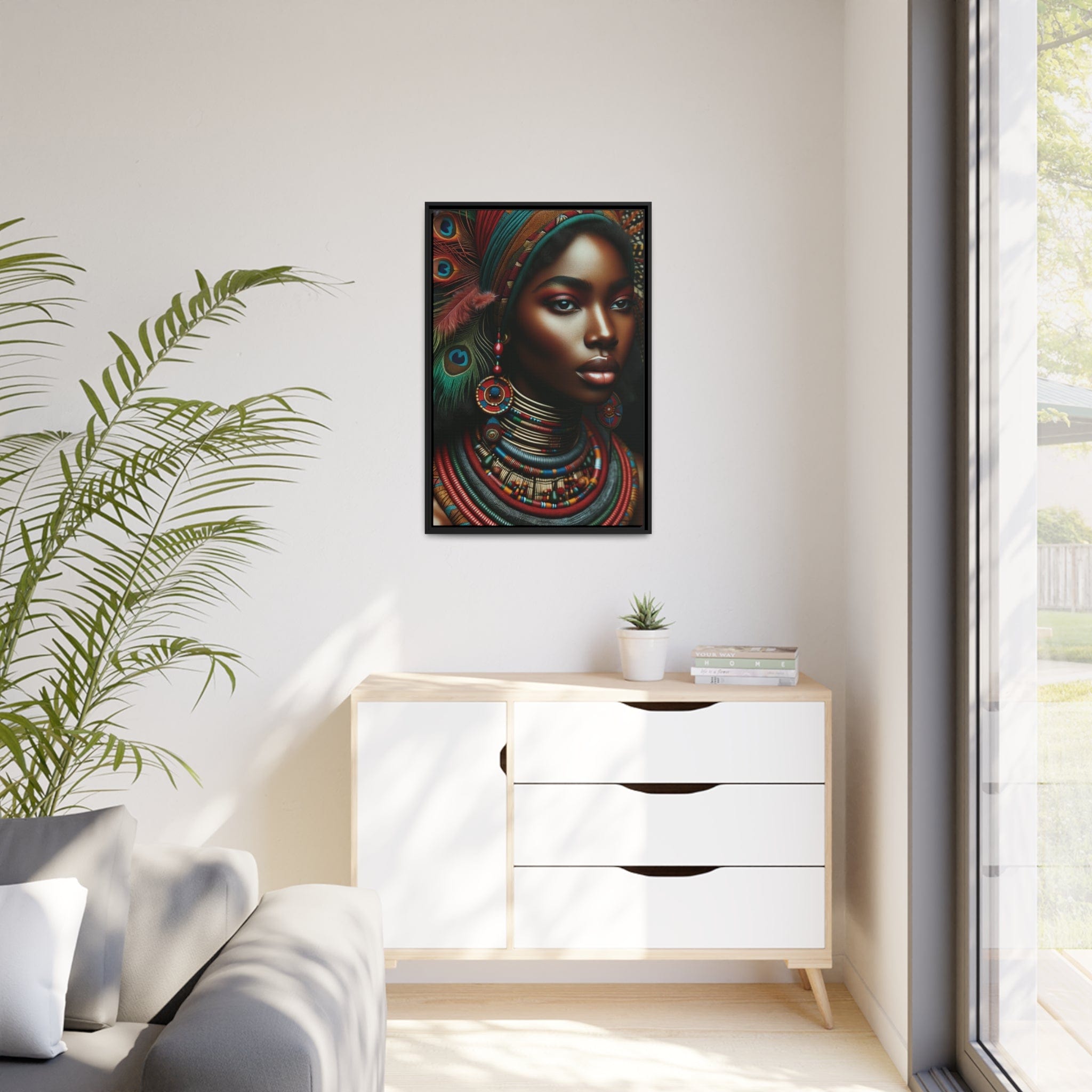 Printify Canvas Tableau "La grâce intemporelle : portraits de femmes africaines"