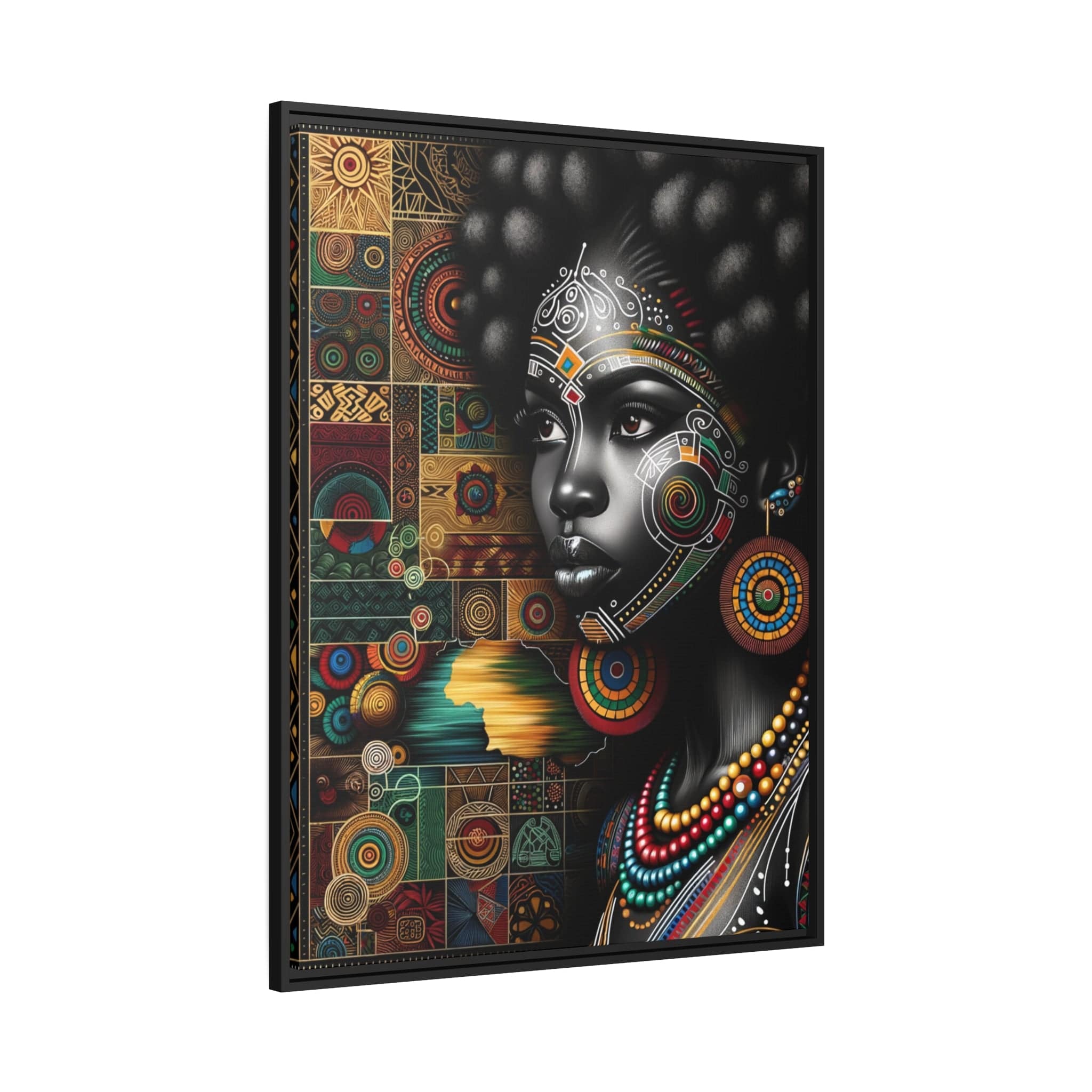 Printify Canvas Tableau "La beauté africaine: Une symphonie de femmes puissantes et gracieuses"