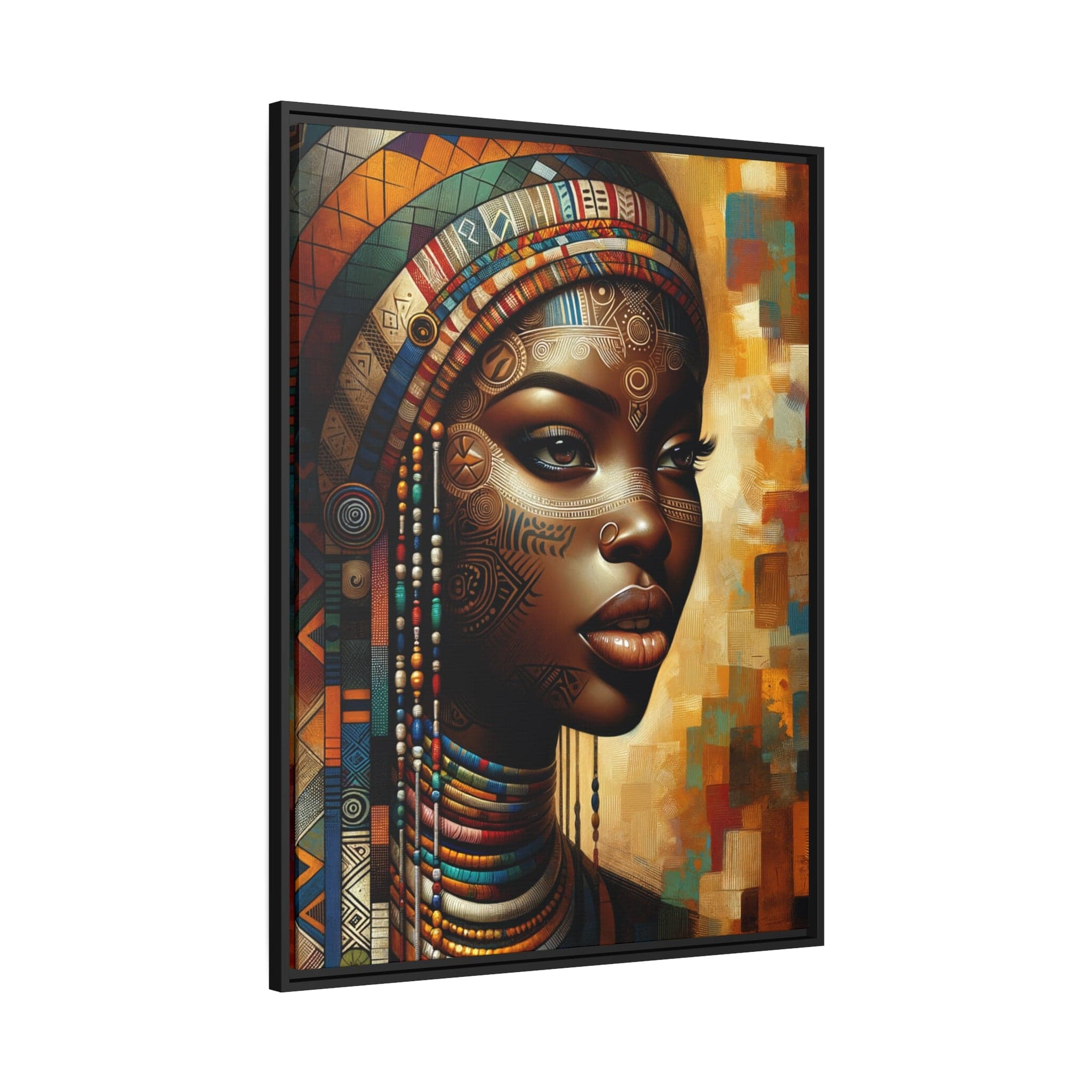 Printify Canvas Tableau "Déesse africaine : une puissance féminine captivante"