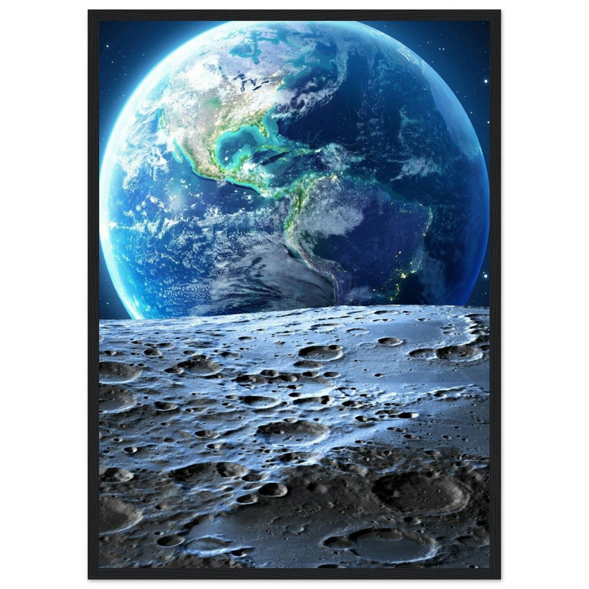 Tableau Lune Et Terre - Canvanation