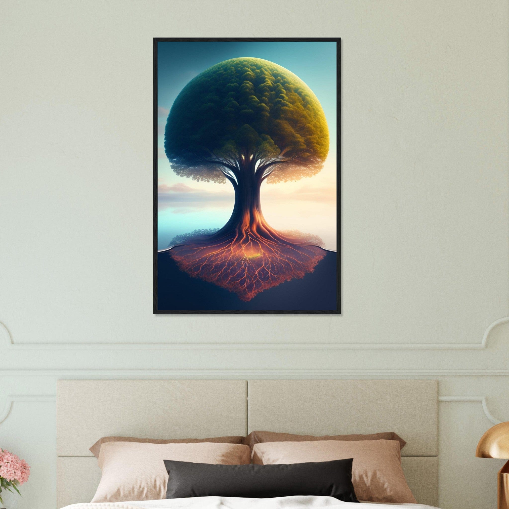 Canvanation Print Material 60x90 cm / 24x36″ Tableau L'Arbre de Vie: Son Symbolisme et Sa Signification