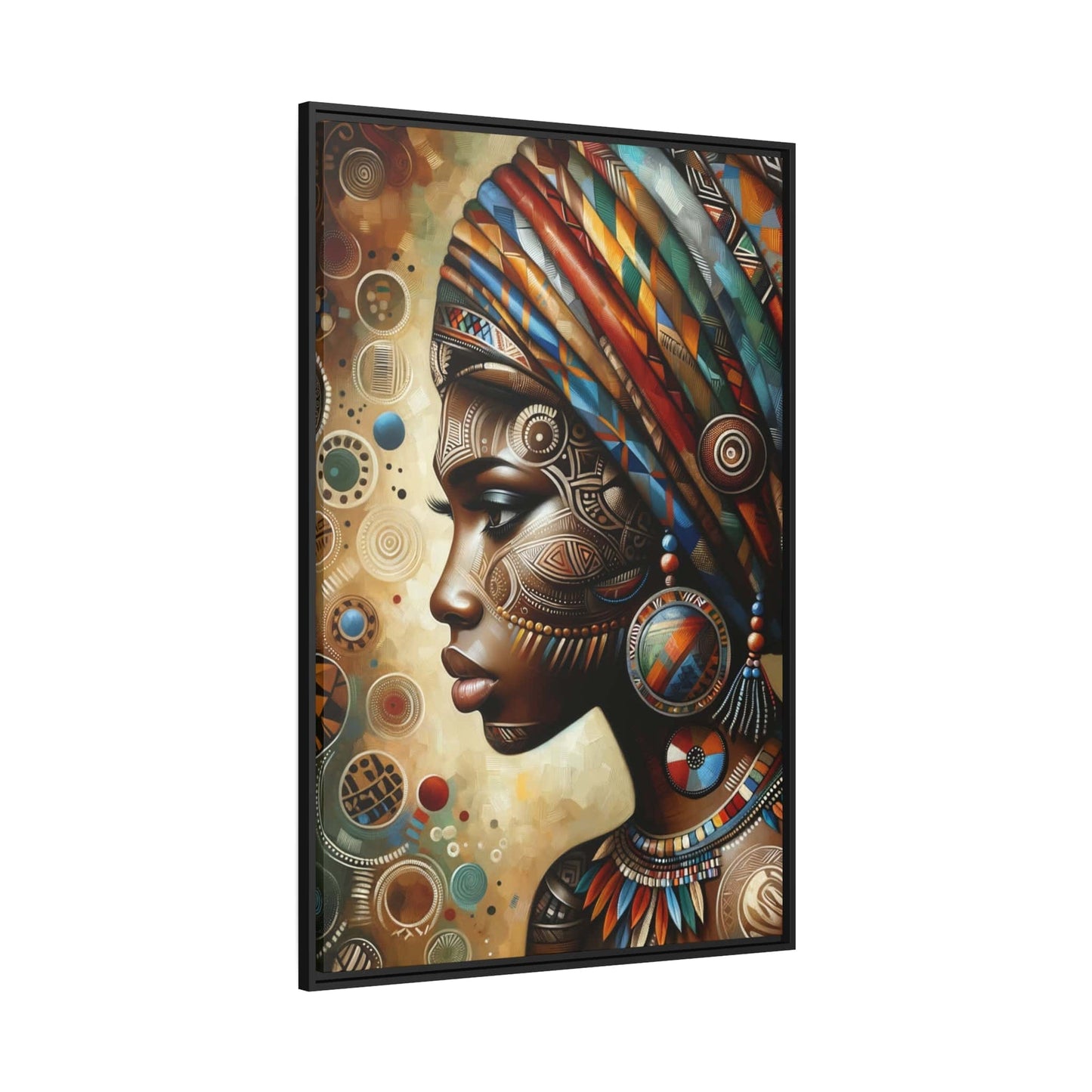 Tableau "La beauté, la grâce et la force des femmes africaines" Canvanation