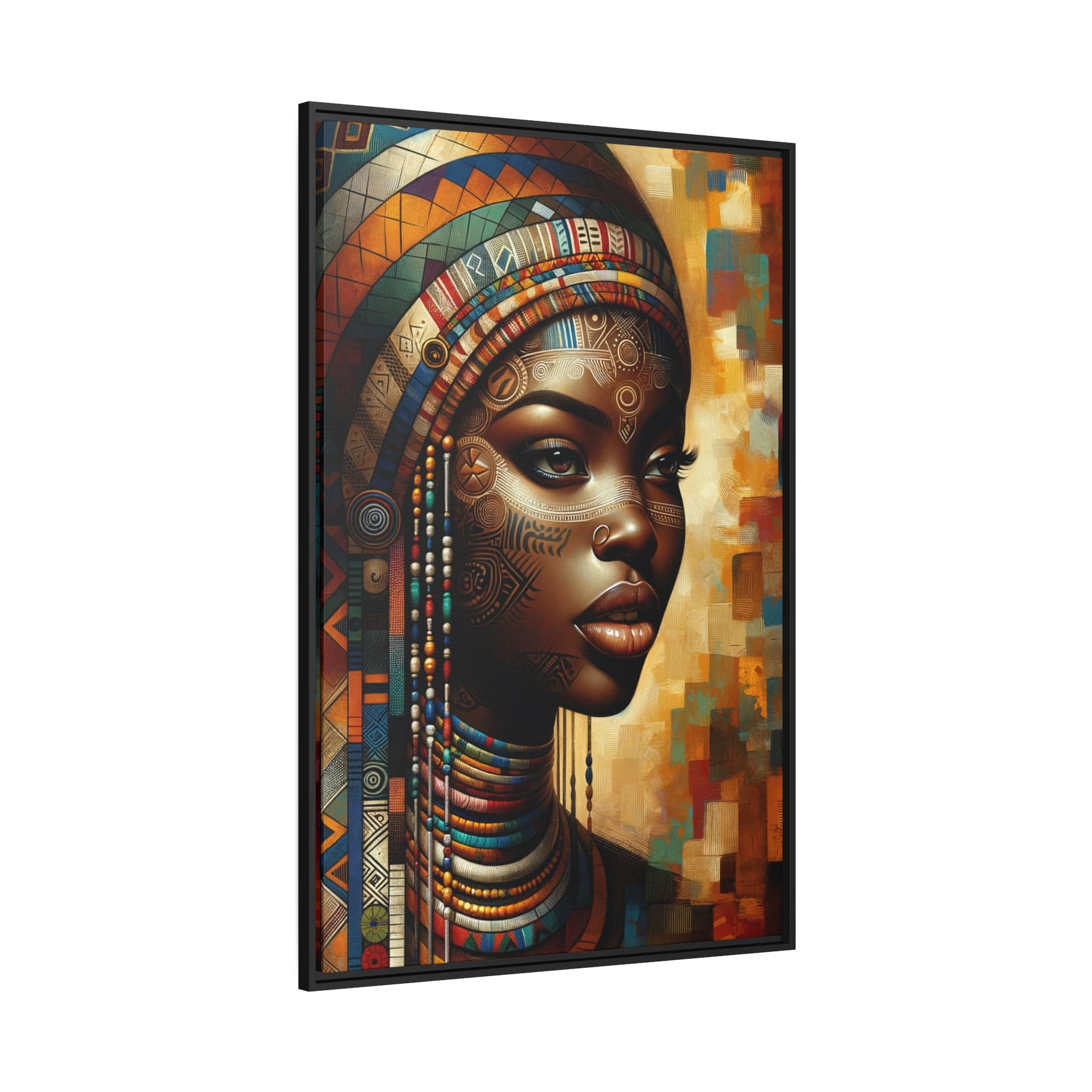 Printify Canvas Tableau "Déesse africaine : une puissance féminine captivante"