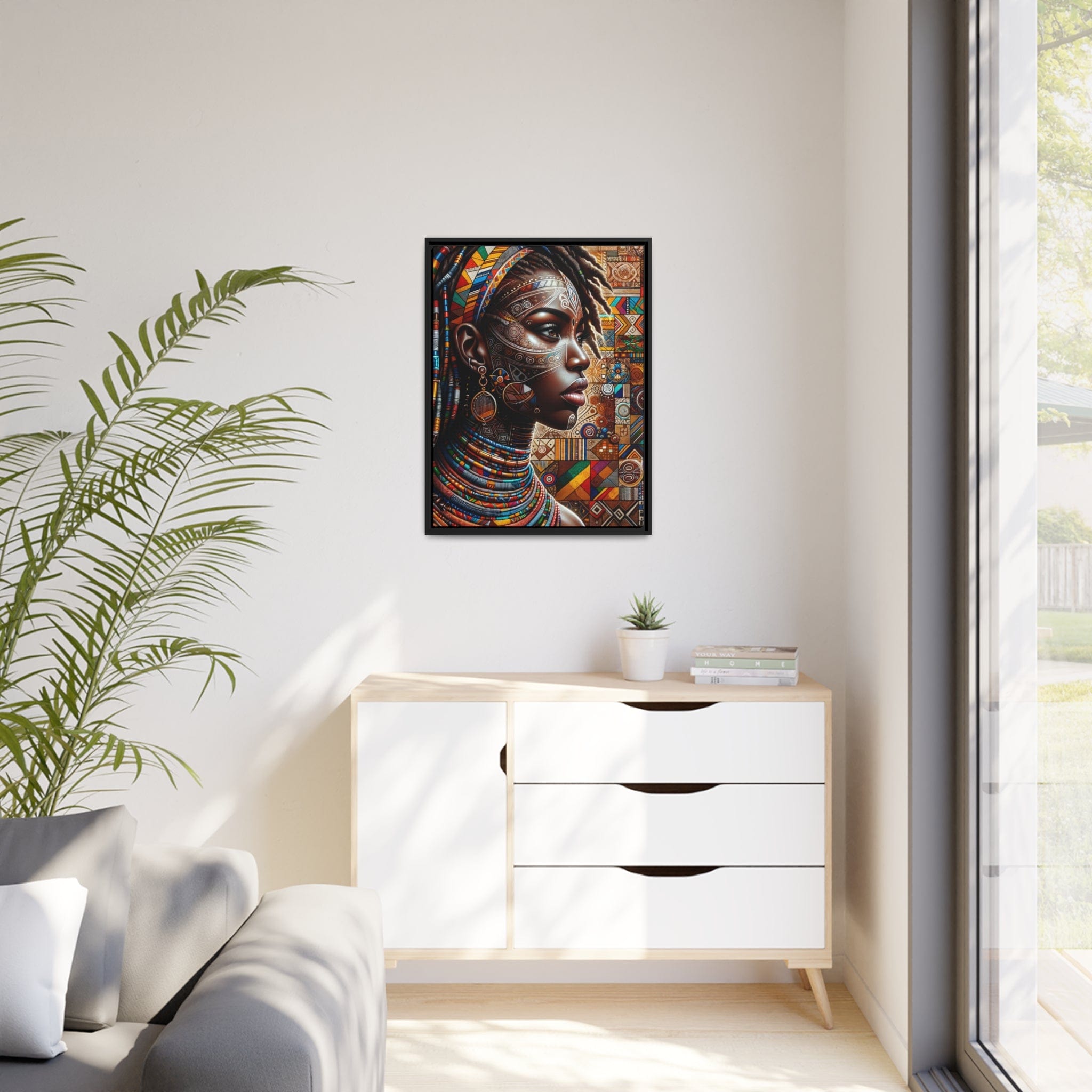 Tableau "Splendeurs africaines : la femme en toile"