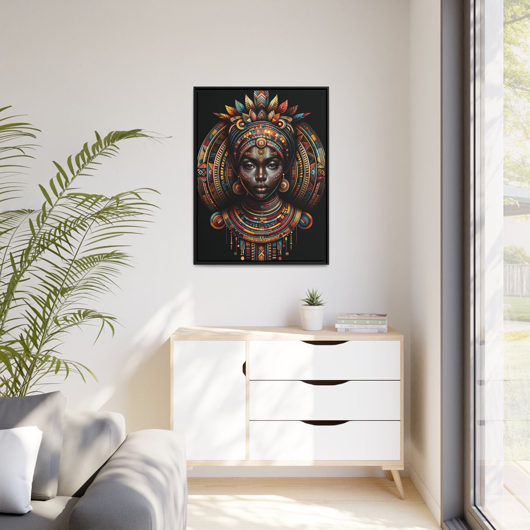 Printify Canvas Tableau "Élégance africaine: la force et la beauté des femmes"