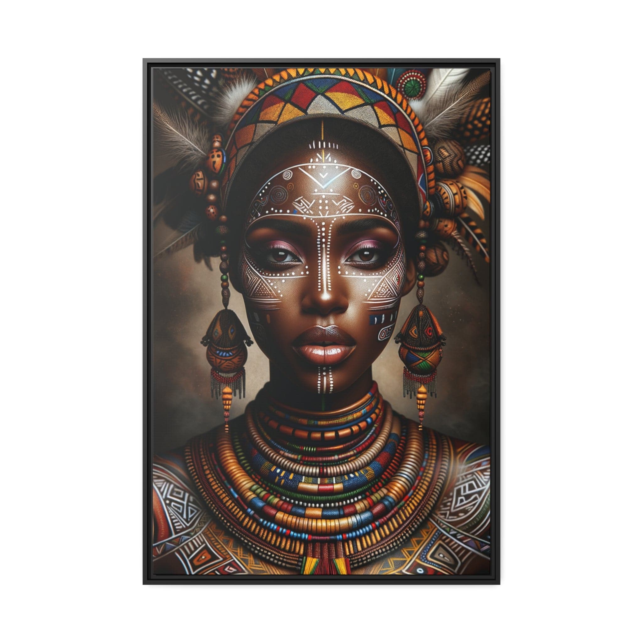 Printify Canvas 81.30 Cm″ x 121.90 Cm″ (Vertical) Tableau "La beauté et la résilience des femmes africaines"