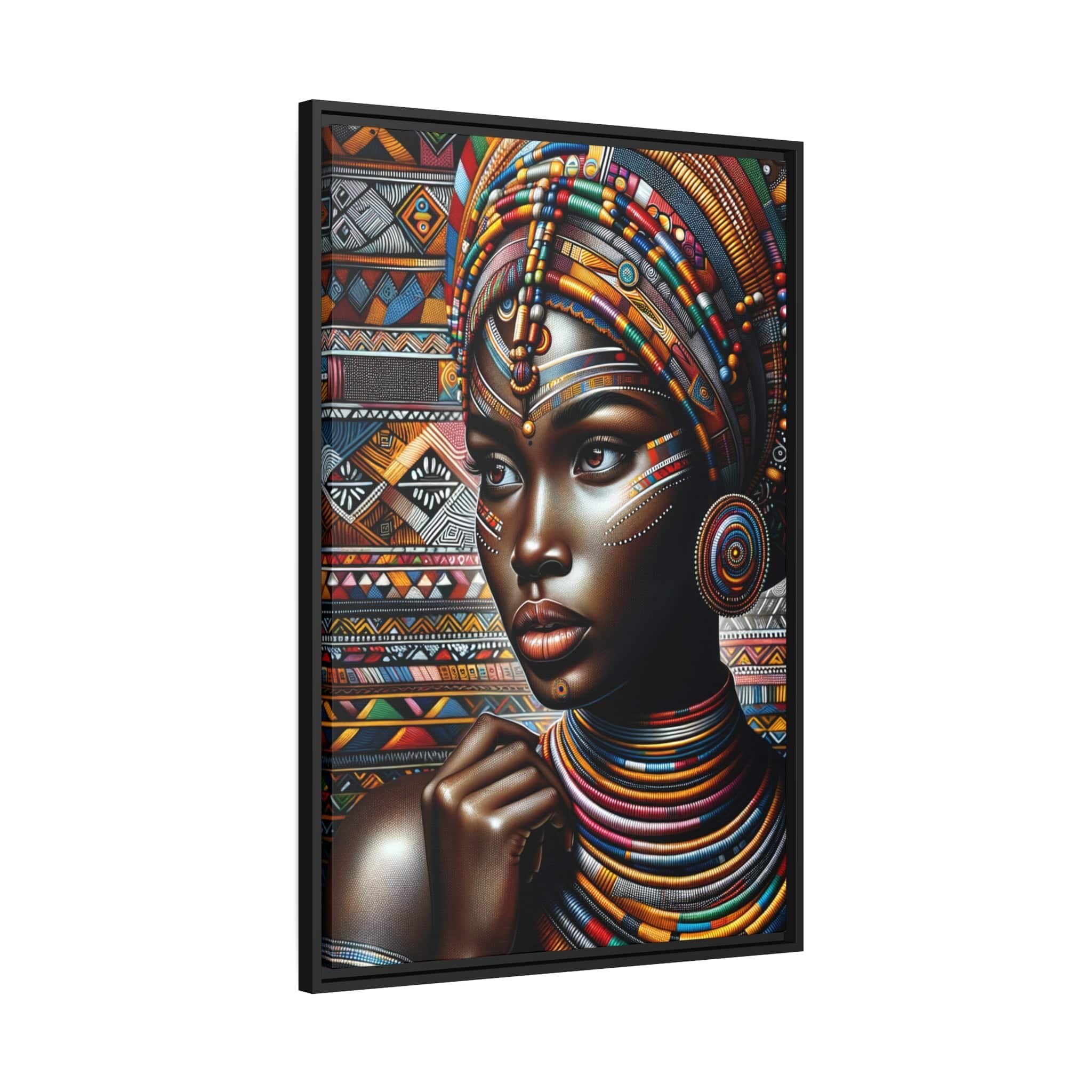 Printify Canvas Tableau "La puissance et la grâce des femmes africaines: une célébration de l'essence féminine à travers l'art"