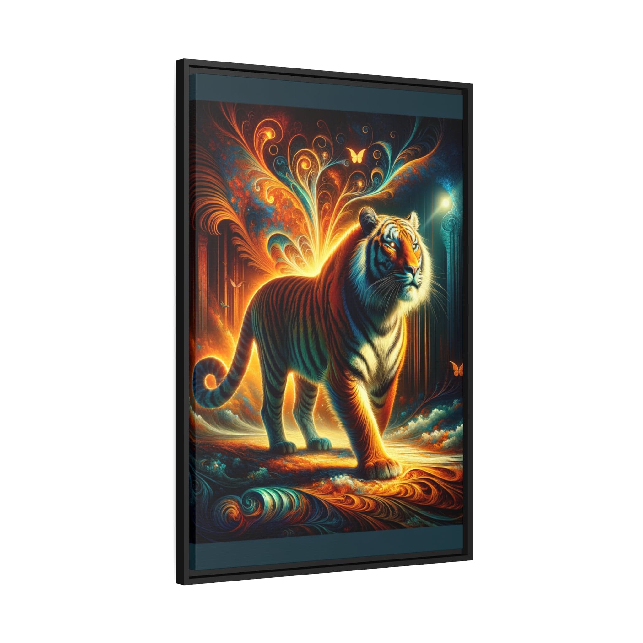 Printify Canvas Tableau Tigre Capturée En Couleurs