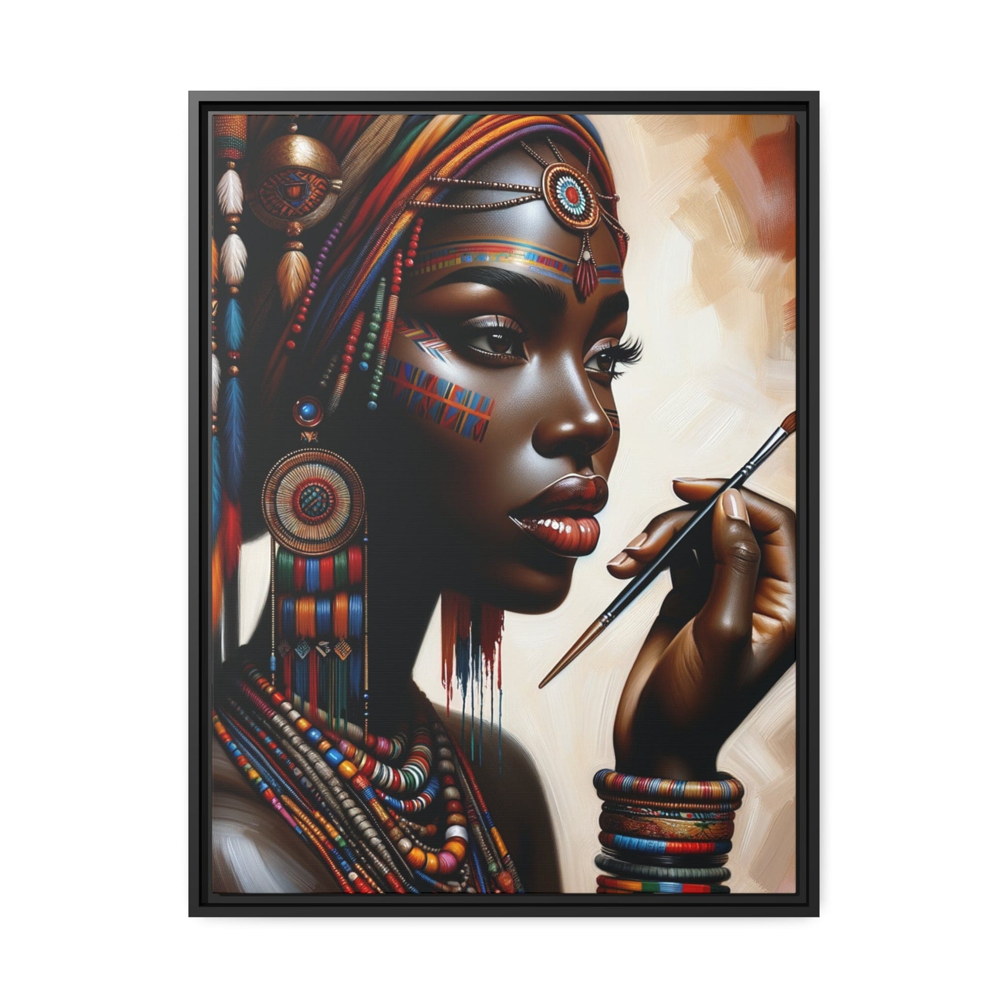 Printify Canvas 61.00 Cm" x 81.30 Cm" (Vertical) Tableau "La beauté et la puissance des femmes africaines"