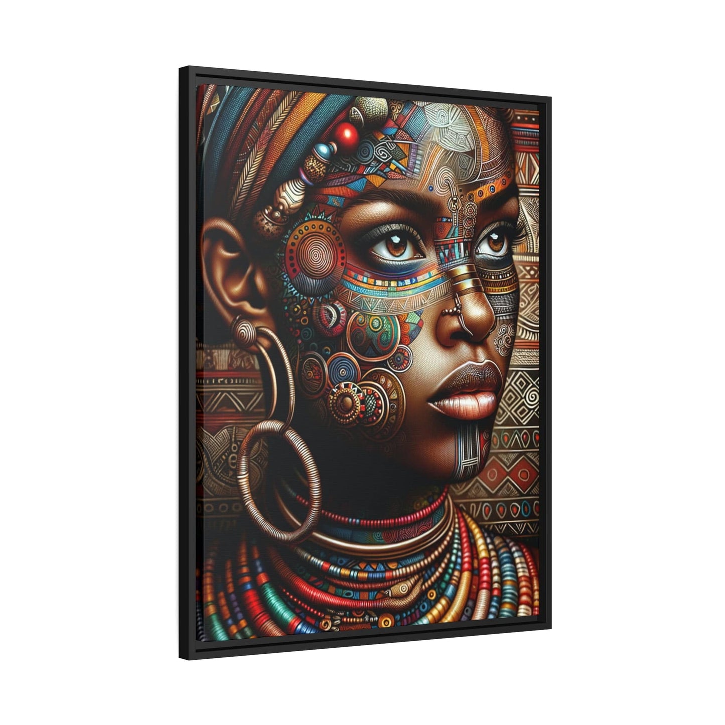 Tableau "La grâce africaine incarnée : Portraits envoûtants de femmes d'Afrique" Canvanation