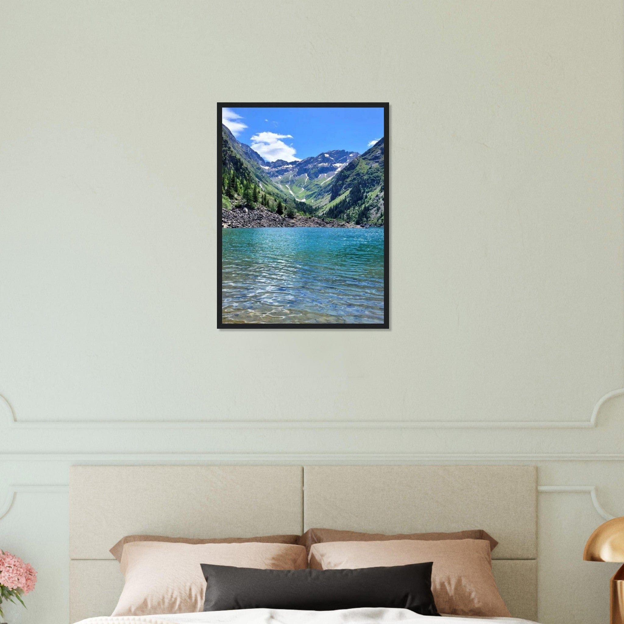 Canvanation Print Material 45x60 cm / 18x24″ Tableau Montagne Lac Moderne