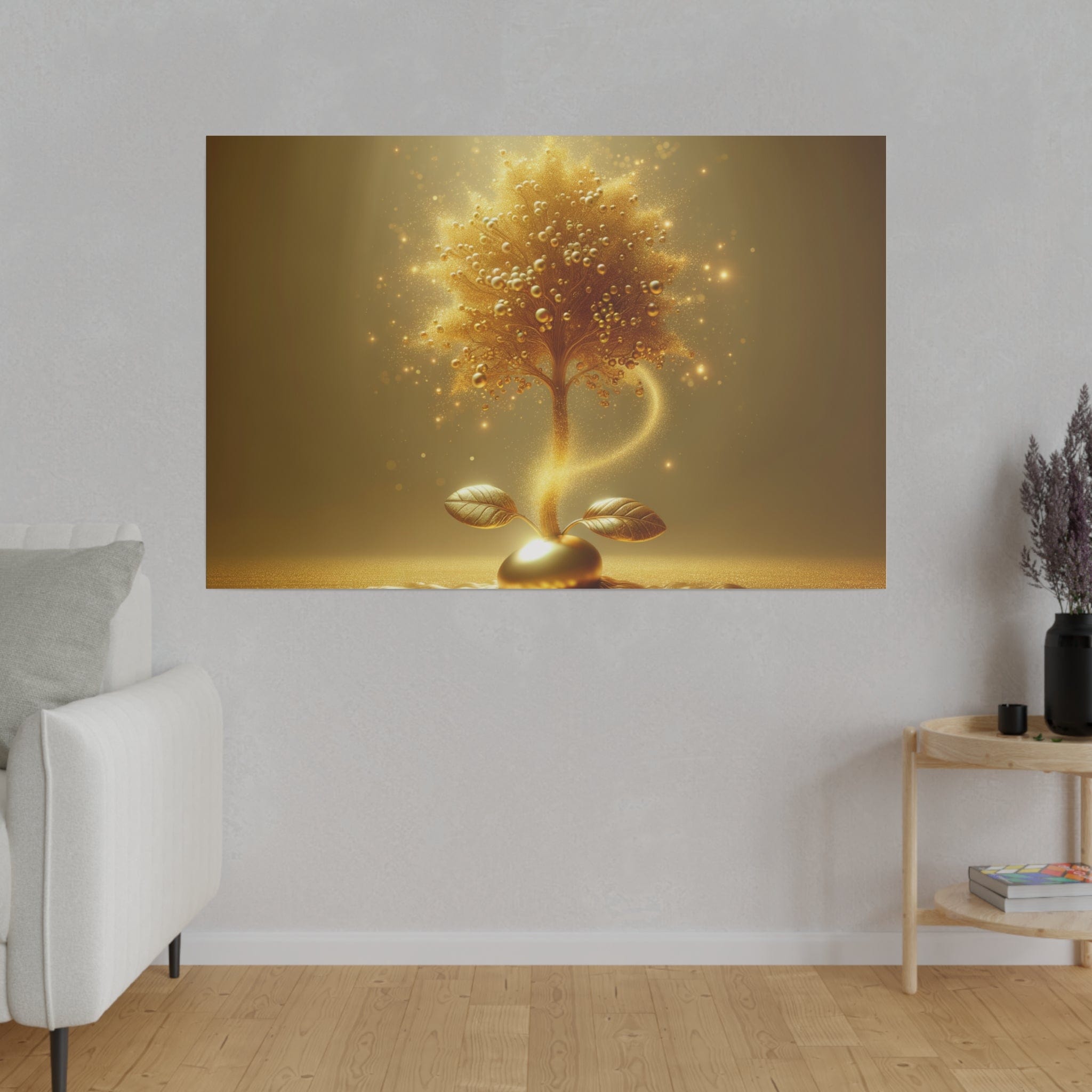 Printify Canvas Tableau  L'Arbre d'Or de la Vie