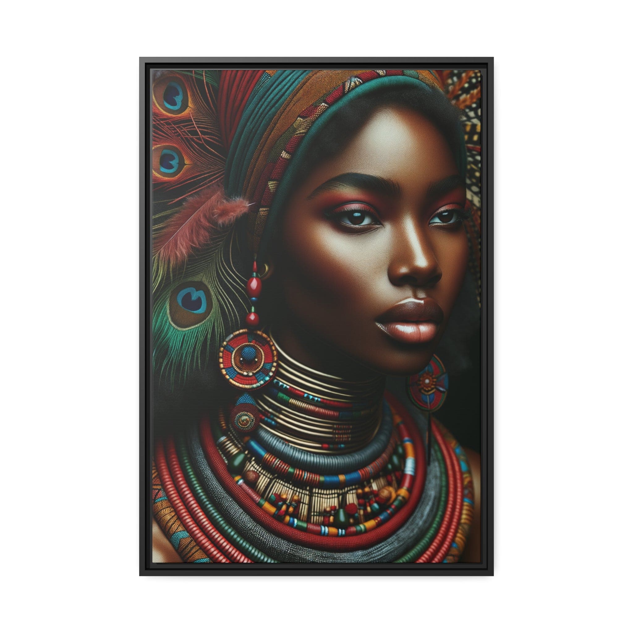 Printify Canvas 61.00 Cm″ x 91.40 Cm″ (Vertical) Tableau "La grâce intemporelle : portraits de femmes africaines"