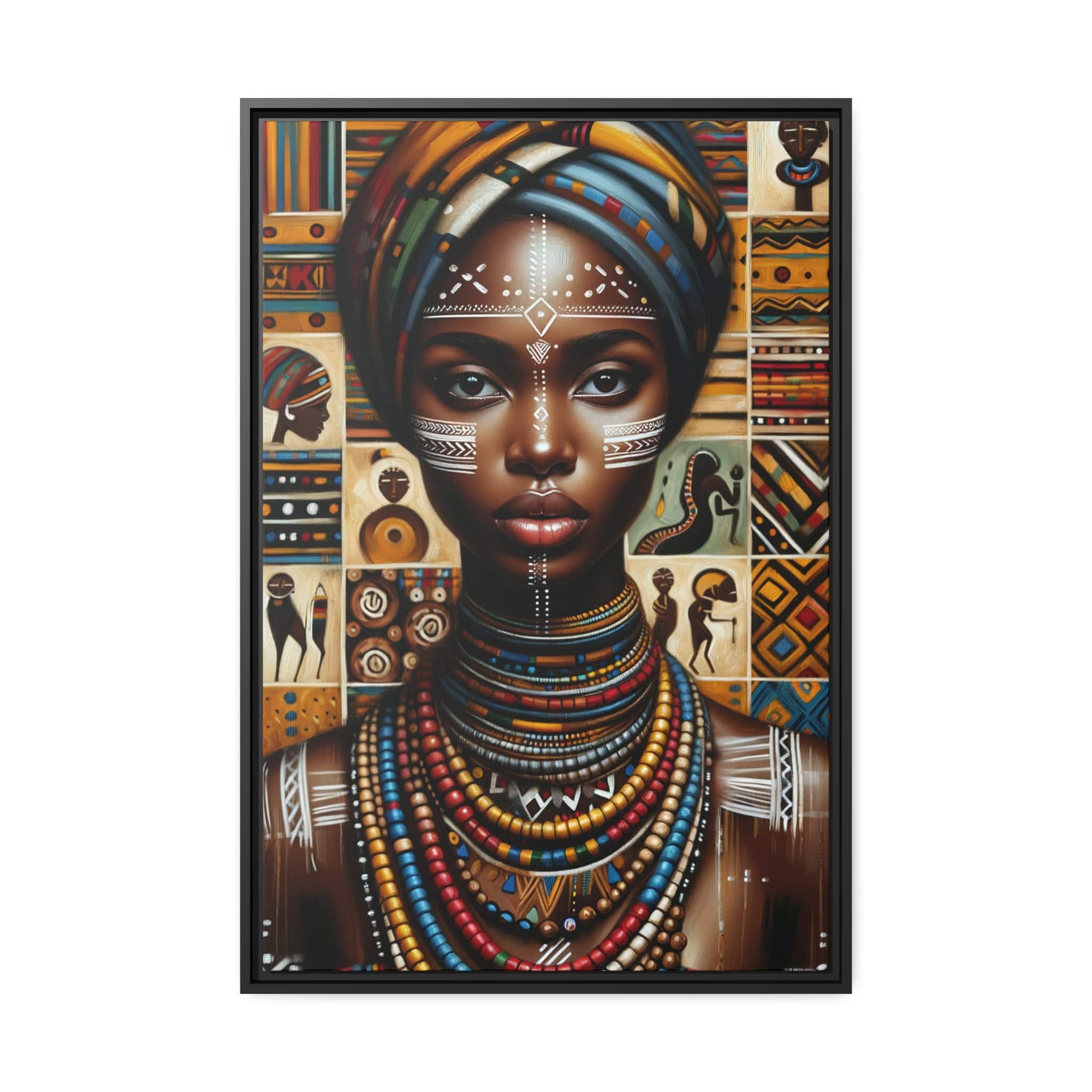 Printify Canvas 61.00 Cm″ x 91.40 Cm″ (Vertical) Tableau "Femmes d'Afrique: Puissantes voix et récits inspirants"