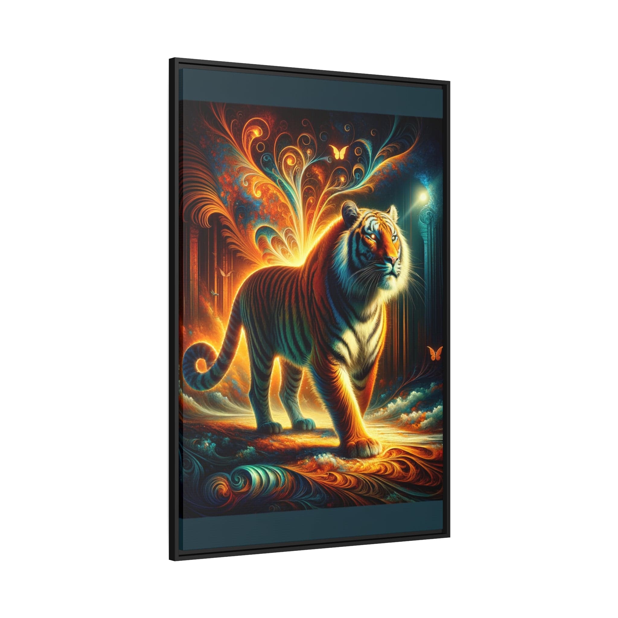 Printify Canvas Tableau Tigre Capturée En Couleurs