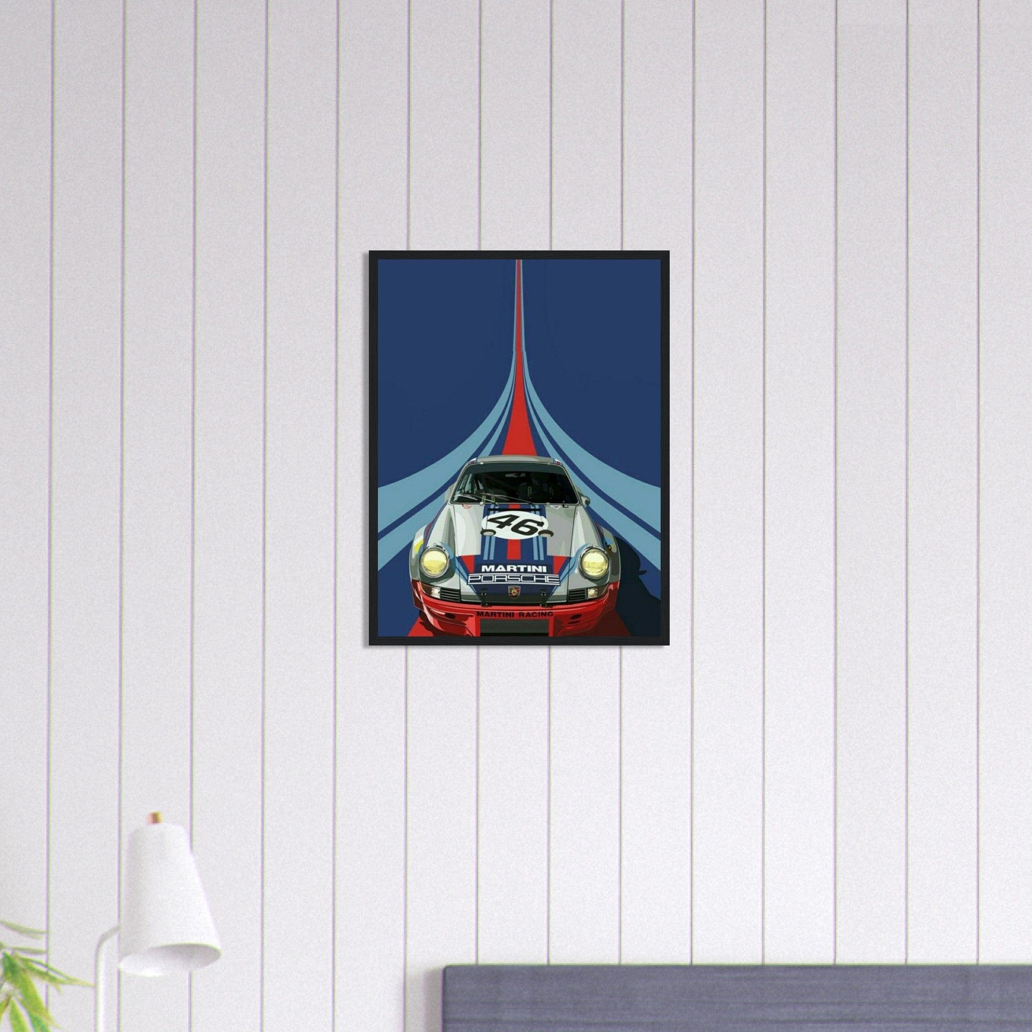 Canvanation Print Material 45x60 cm / 18x24″ Tableau Porsche Martini