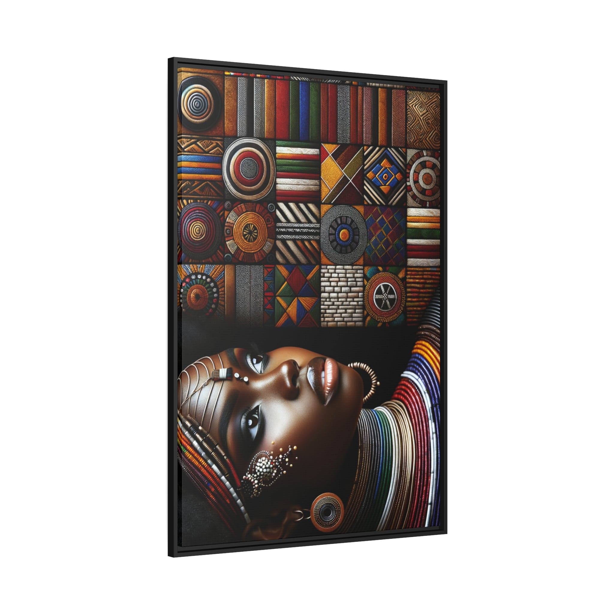 Printify Canvas Tableau "La Reine Nubienne : une représentation sublime de la beauté africaine féminine"