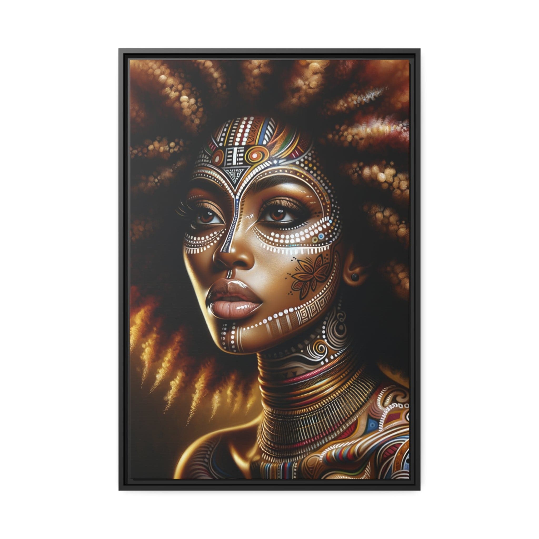 Printify Canvas 61.00 Cm″ x 91.40 Cm″ (Vertical) Tableau "La beauté et la force de la femme africaine"