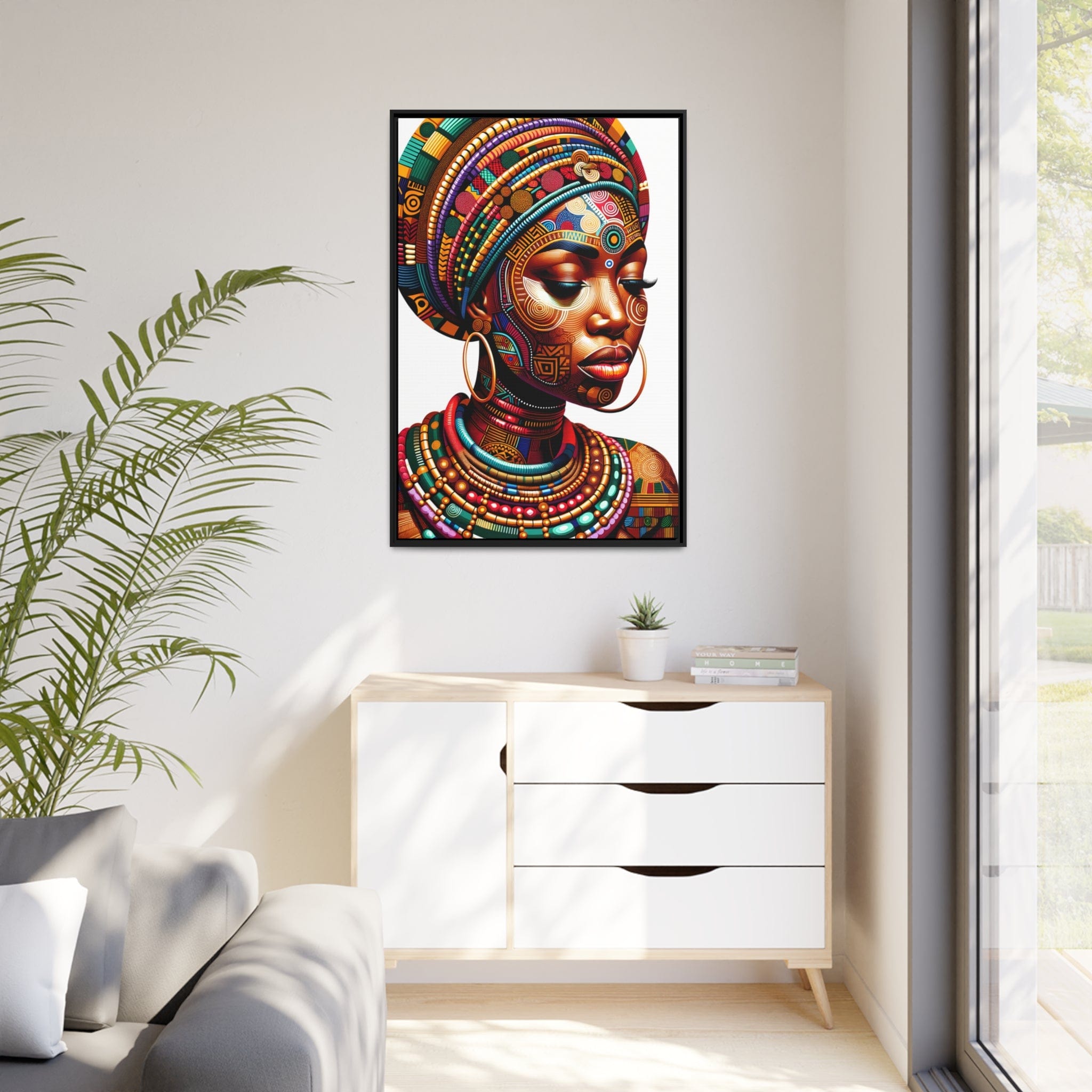 Printify Canvas Tableau African Queen