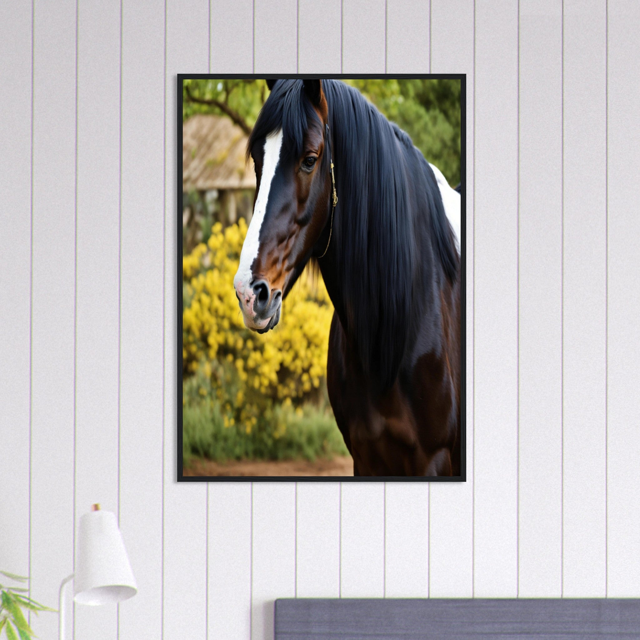 Canvanation Print Material 70x100 cm / 28x40″ Tableau Cheval Galop au Crépuscule