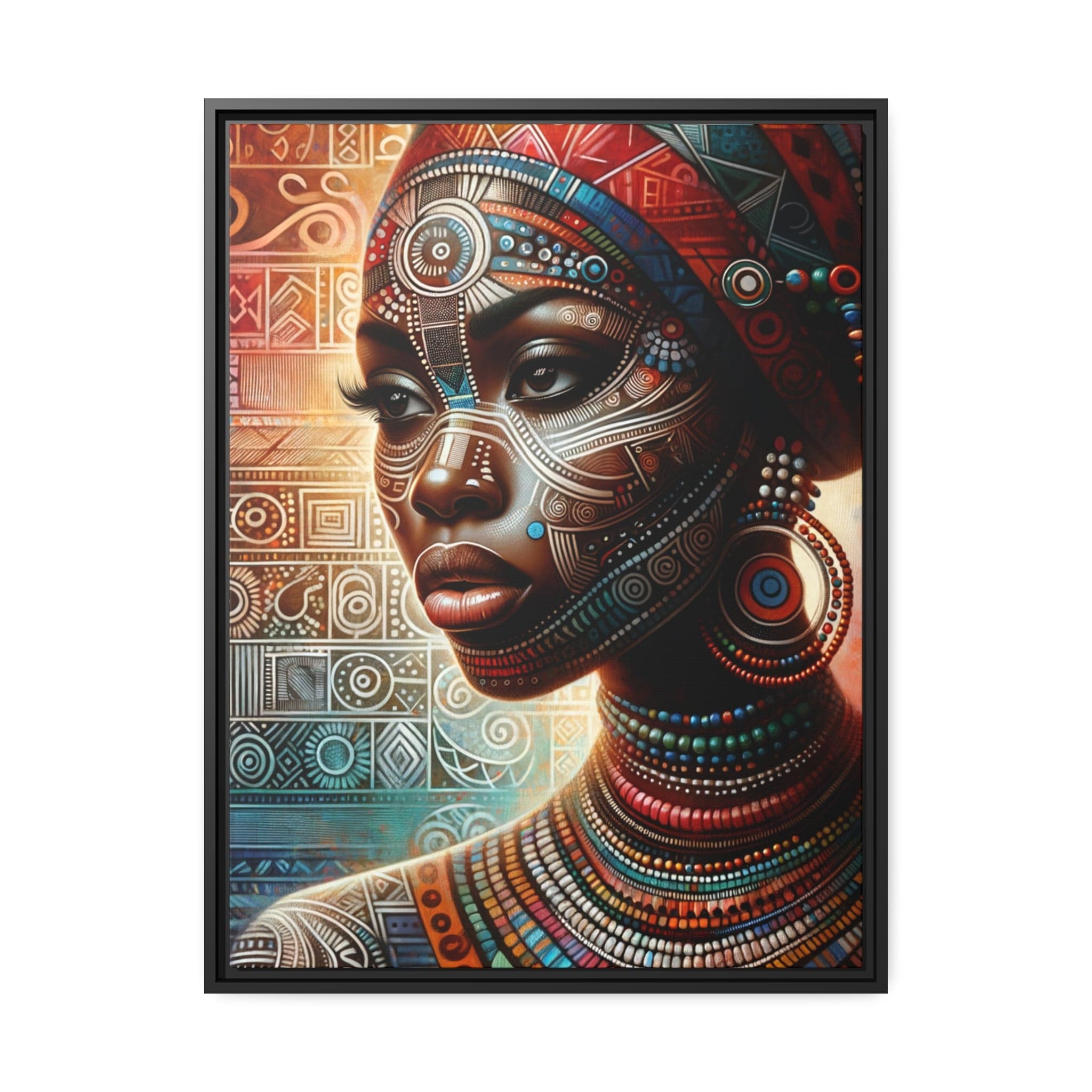 Printify Canvas 61.00 Cm" x 81.30 Cm" (Vertical) Tableau "Femmes africaines: Puissance, Beauté et Résilience"