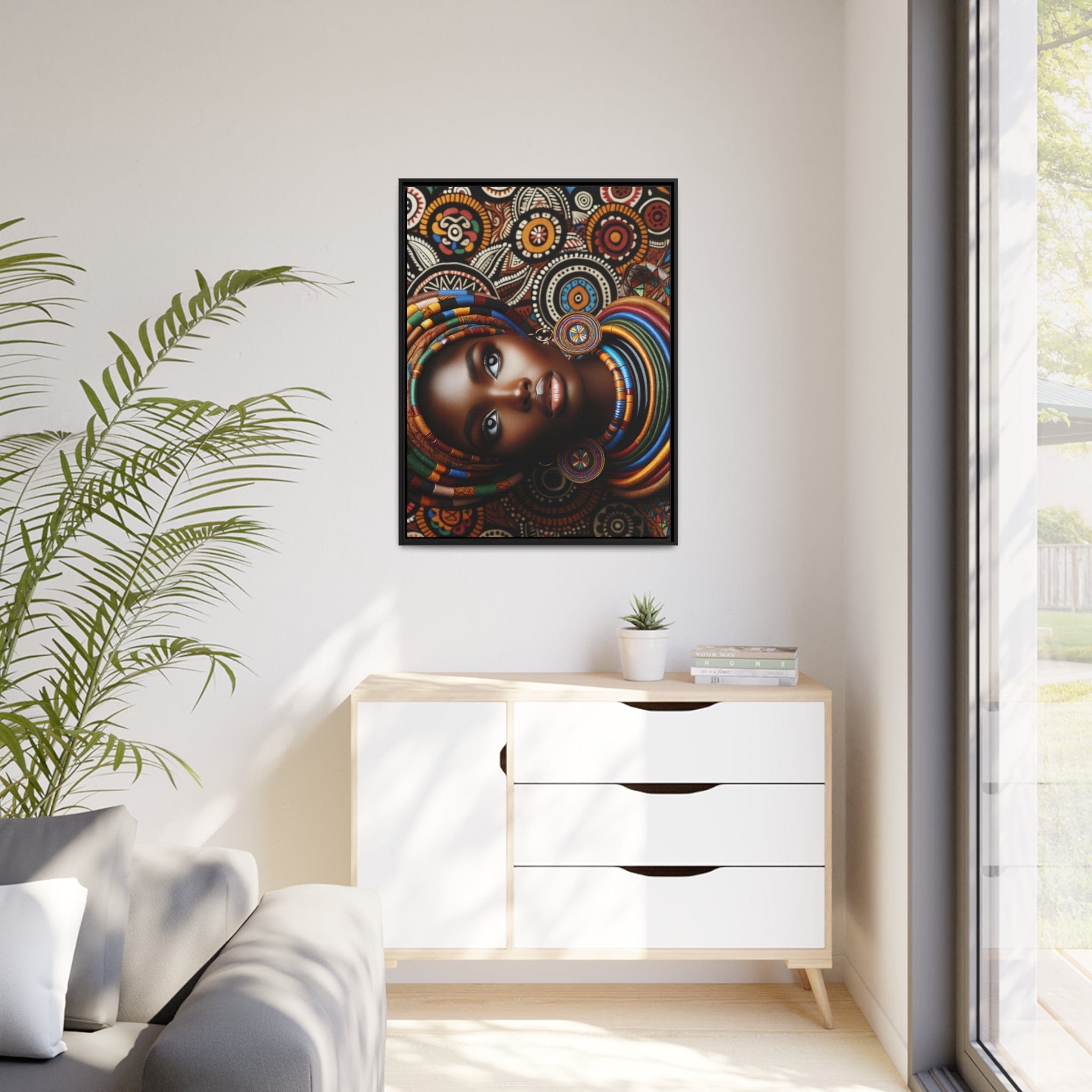 Printify Canvas Tableau "La beauté et la force de la femme africaine"