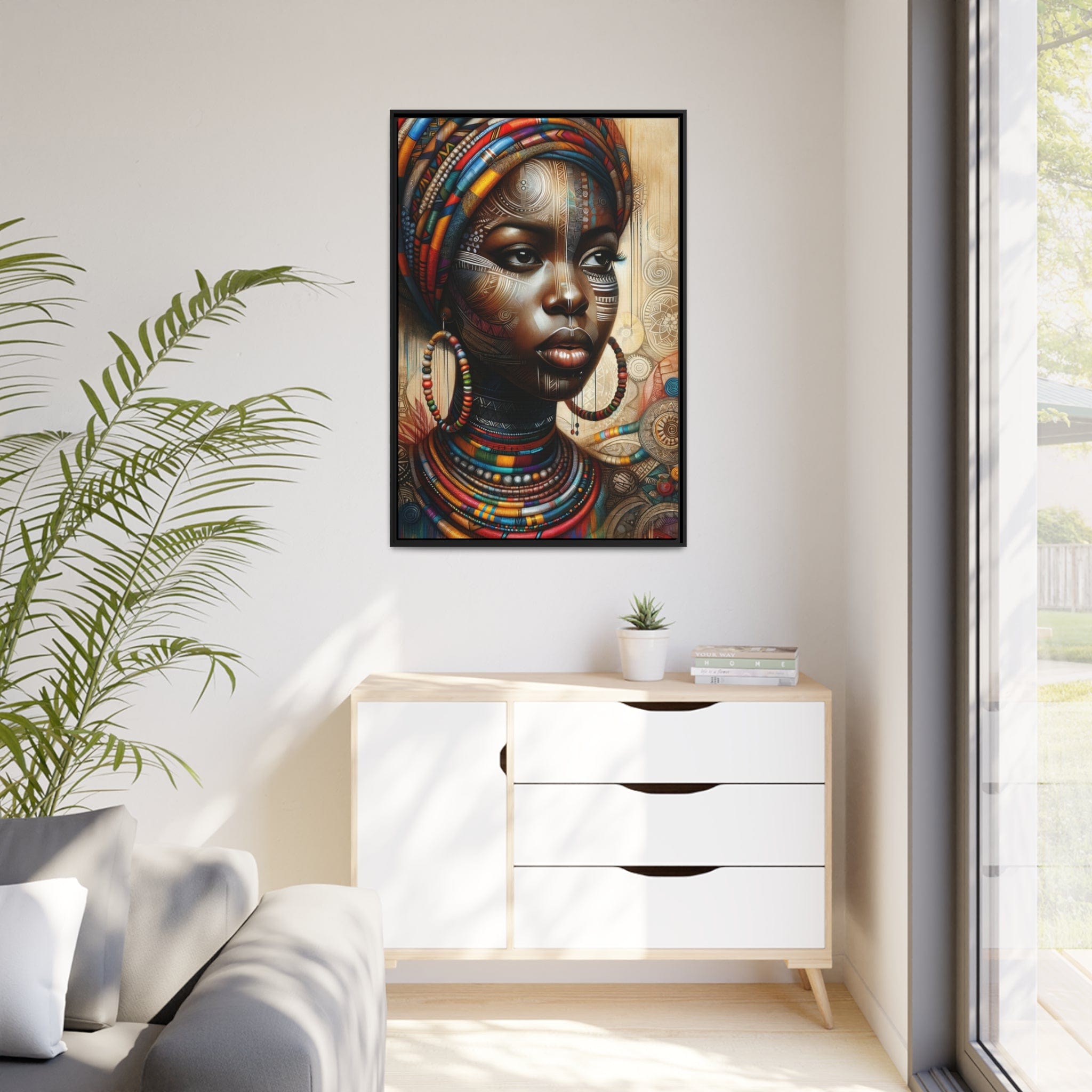 Tableau "La force et la grâce : Beauté africaine au féminin"