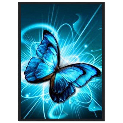 Tableau Papillon bleu - Canvanation