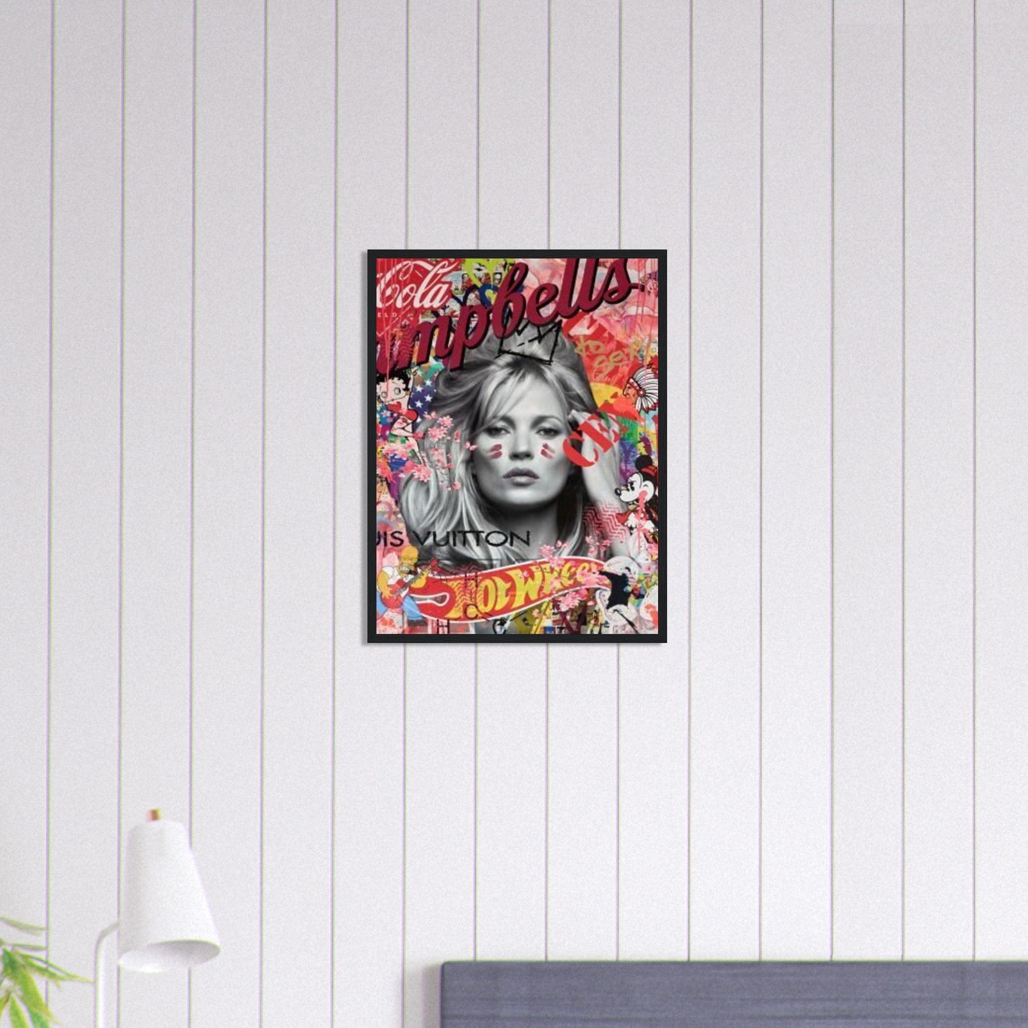 Canvanation Print Material 45x60 cm / 18x24″ Tableau Street Art Graffiti Femme