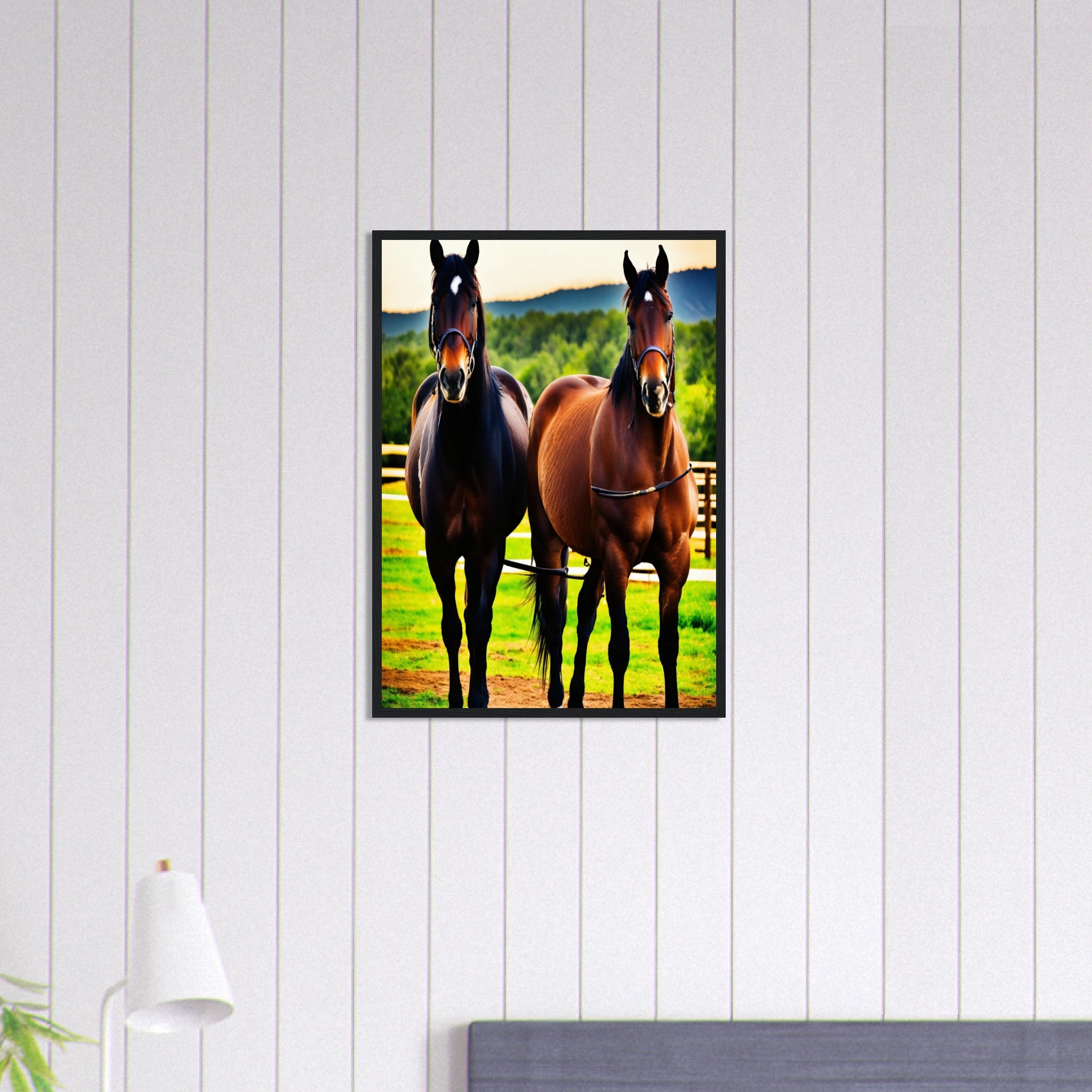 Canvanation Print Material 50x70 cm / 20x28″ Tableau Cheval Gracieux et Puissant