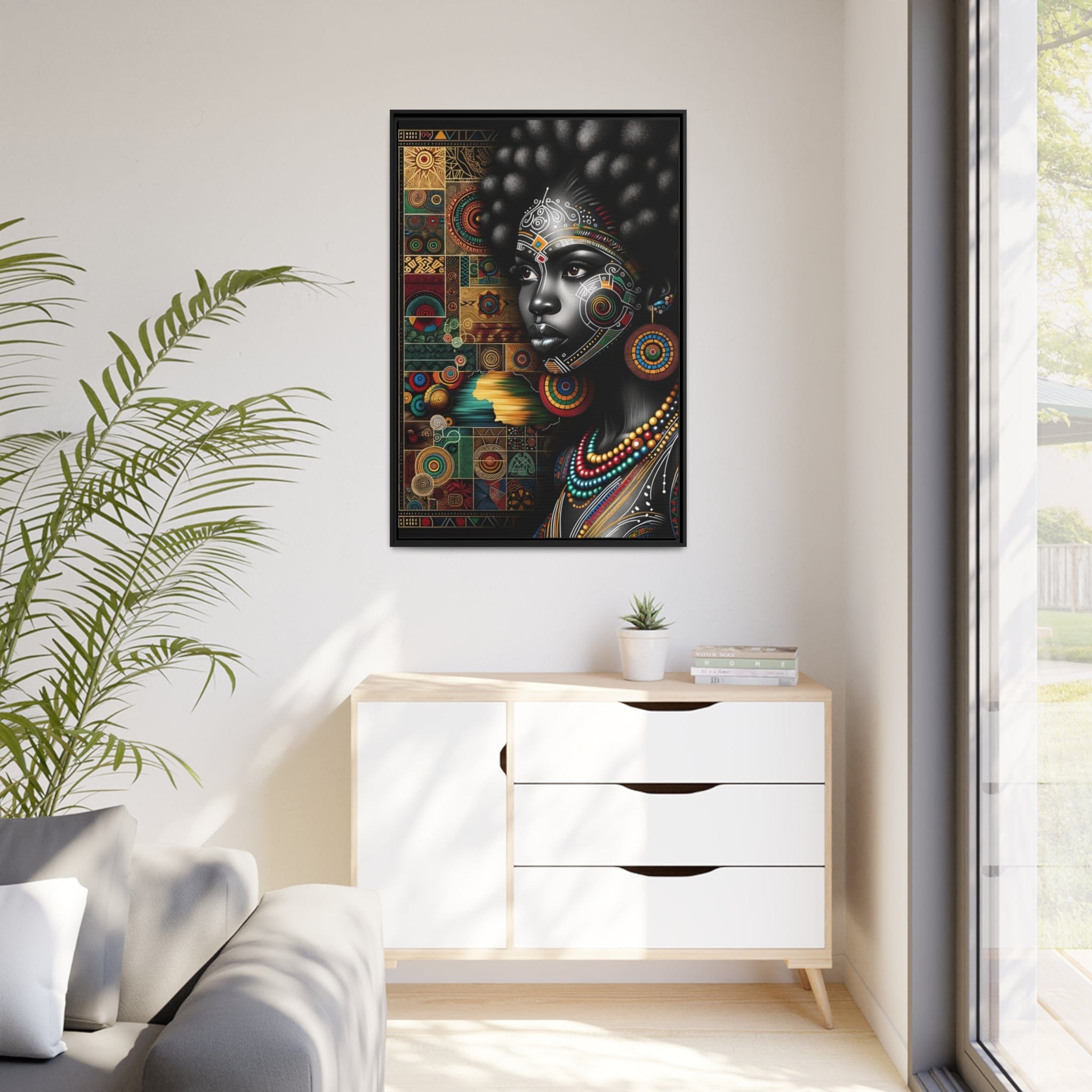 Printify Canvas Tableau "La beauté africaine: Une symphonie de femmes puissantes et gracieuses"