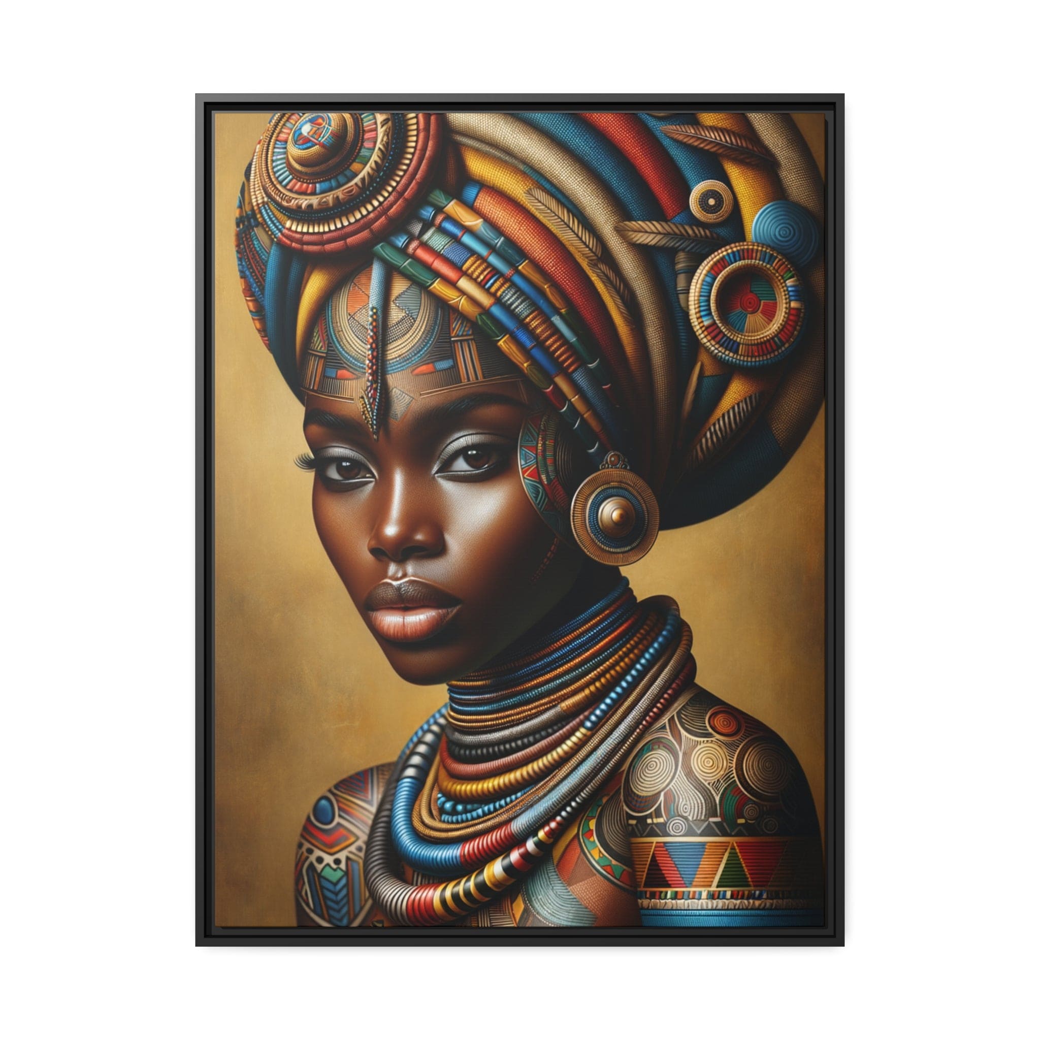 Printify Canvas 76.20 Cm" x 101.60 Cm" (Vertical) Tableau "Femmes africaines : L'essence de la beauté et de la résilience."