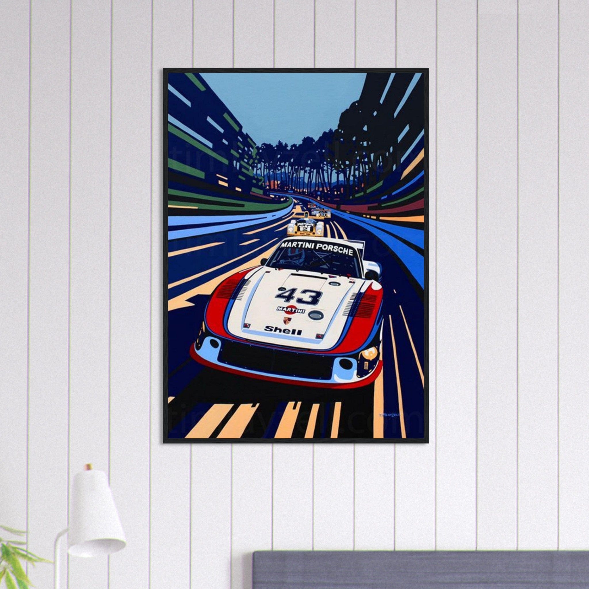 Canvanation Print Material 70x100 cm / 28x40″ Tableau Voiture Porsche Original