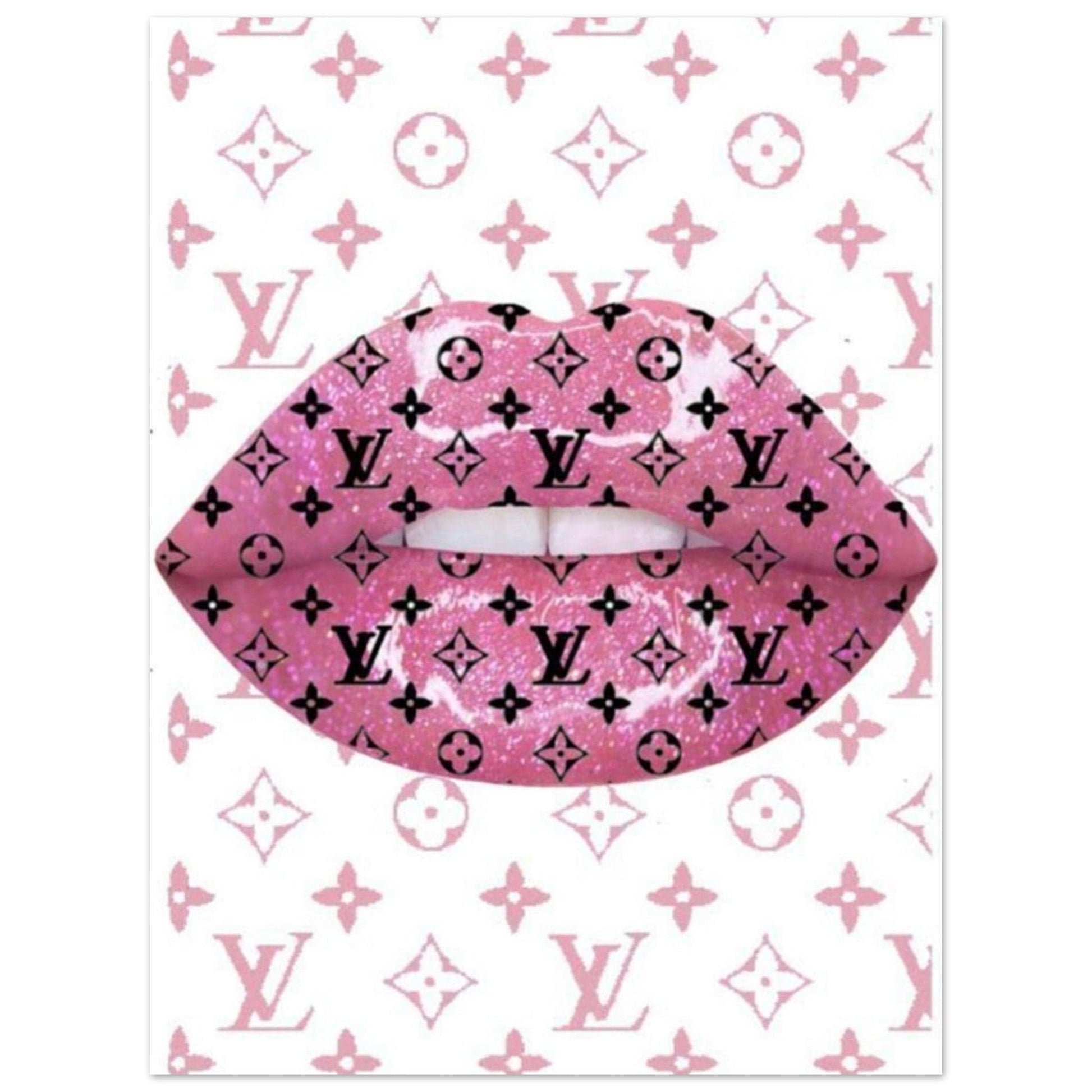 Gelato Print Material Affiche Louis Vuitton Levre Rose
