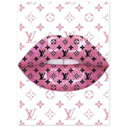Gelato Print Material Affiche Louis Vuitton Levre Rose
