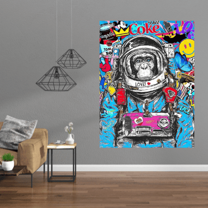 Poster Street Art Singe Espace