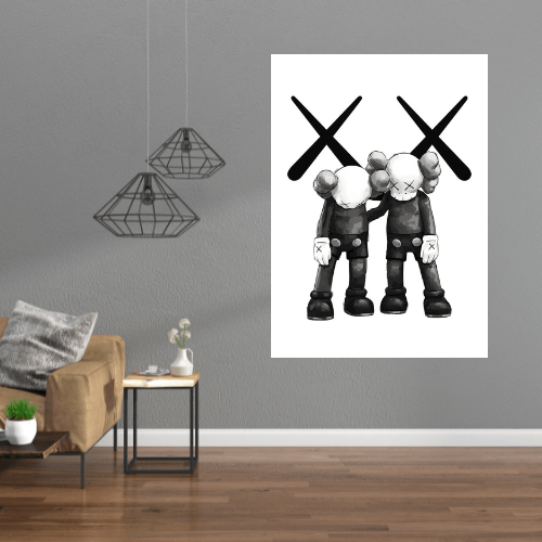 Canvanation Poster Street Art Kaws Et Son Fils