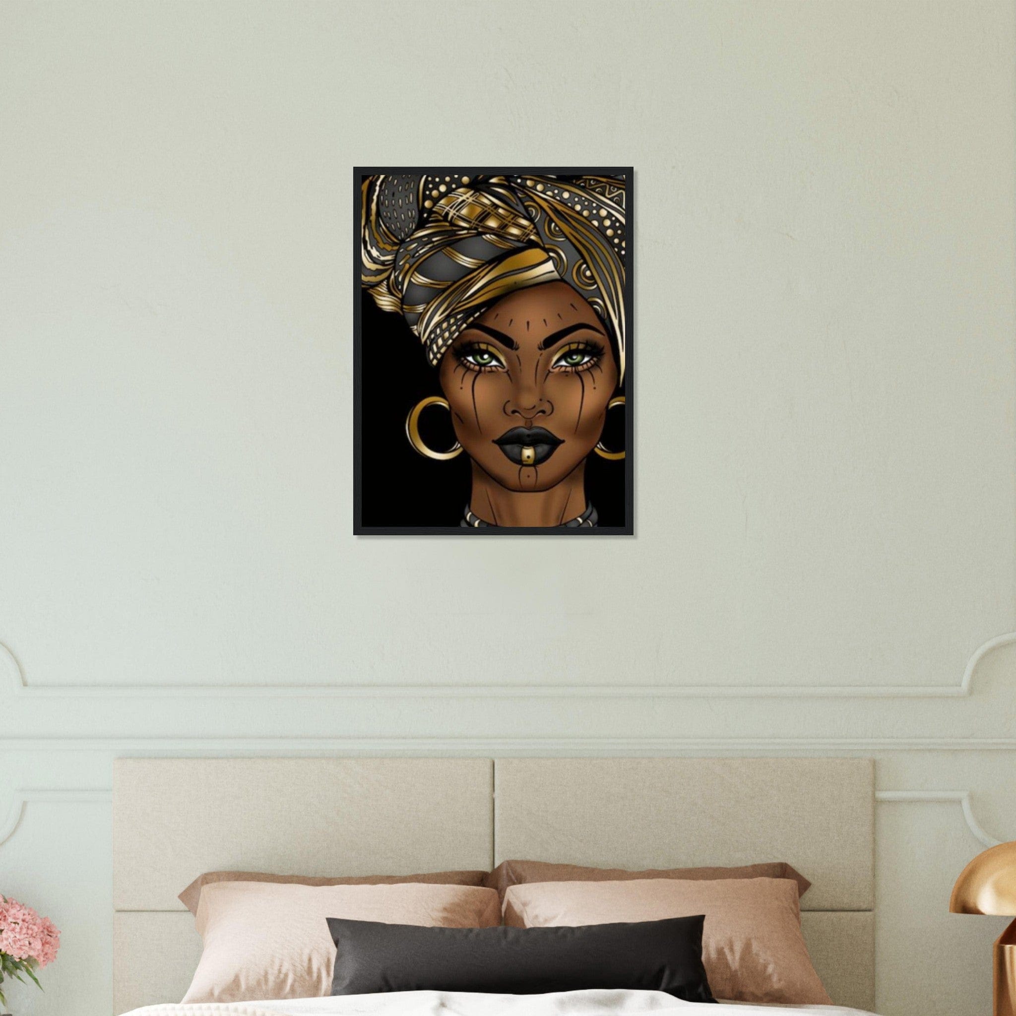 Canvanation Print Material 45x60 cm / 18x24″ Portrait Africaine Peinture