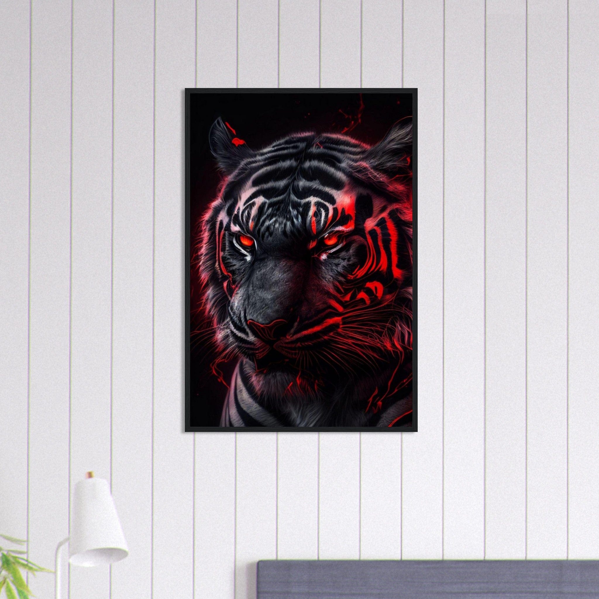 Canvanation Print Material 60x90 cm / 24x36″ Tableau Tigre Yeux Rouge