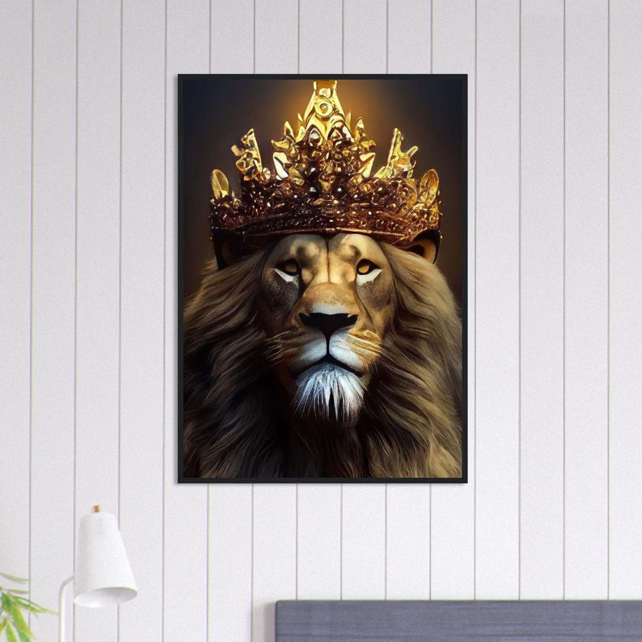 Canvanation Print Material 70x100 cm / 28x40″ Tableau Lion Abstrait