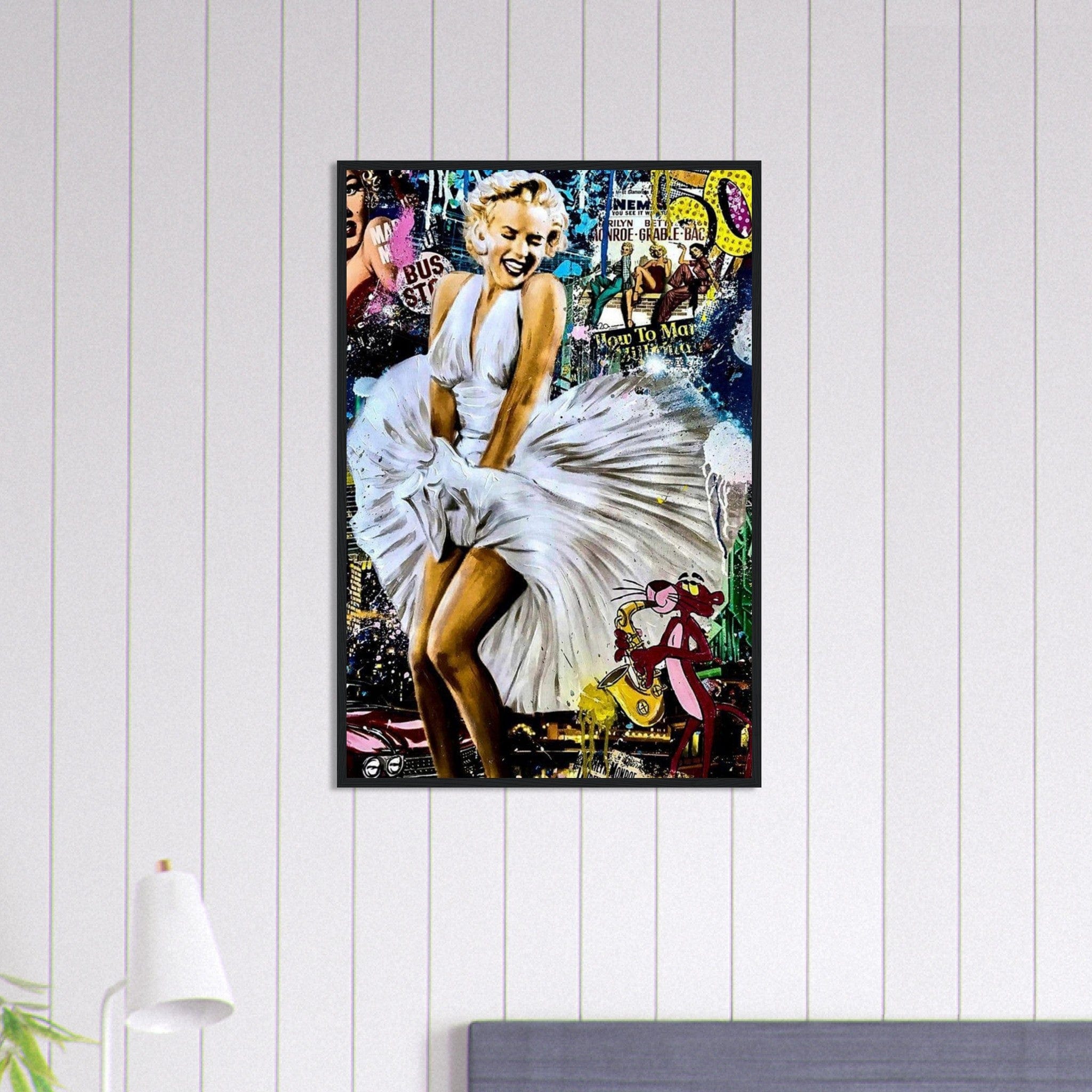 Canvanation Print Material 60x90 cm / 24x36″ Tableau Street Art Mariline Avec Robe