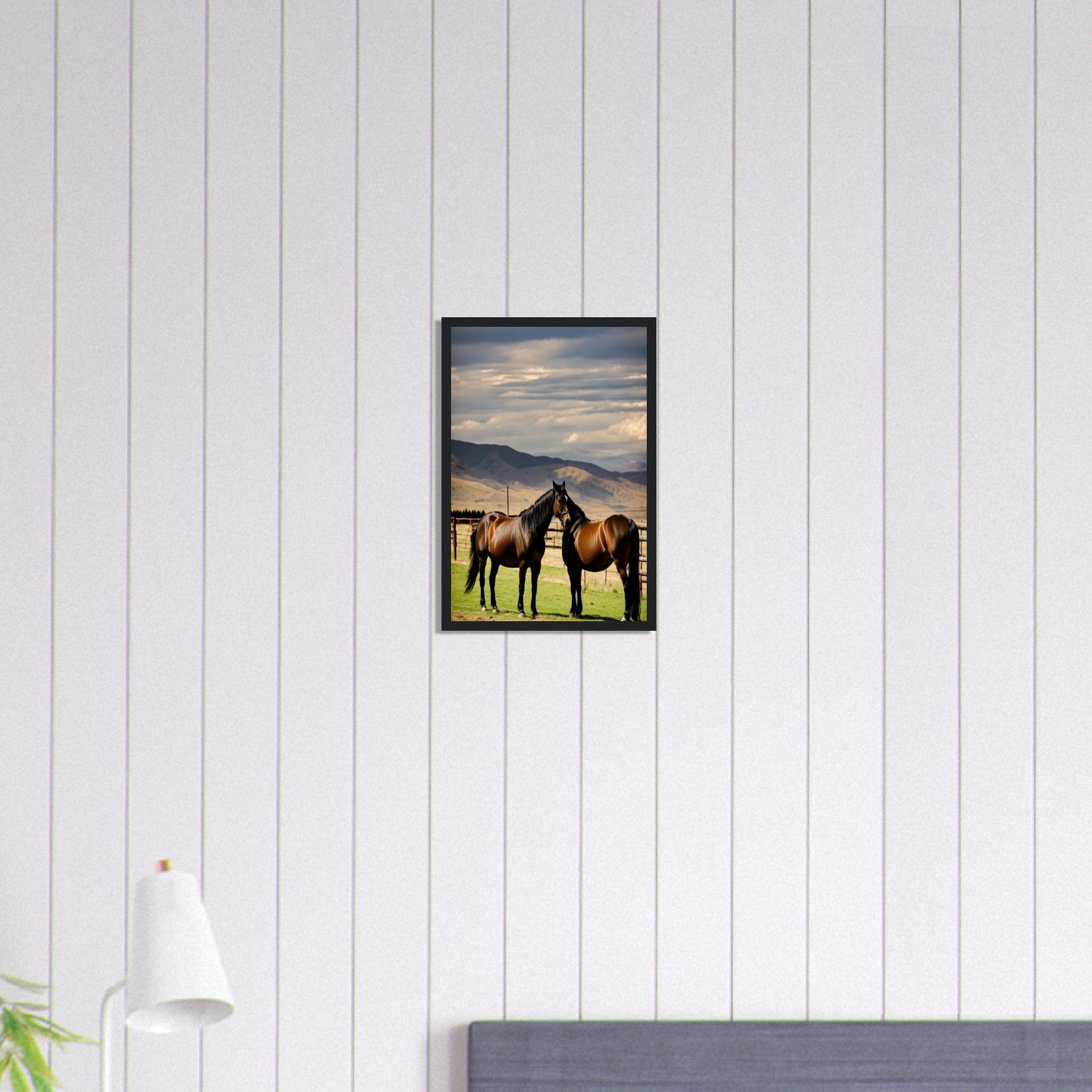 Canvanation Print Material 30x45 cm / 12x18″ Tableau Cheval Cavalier des Vents