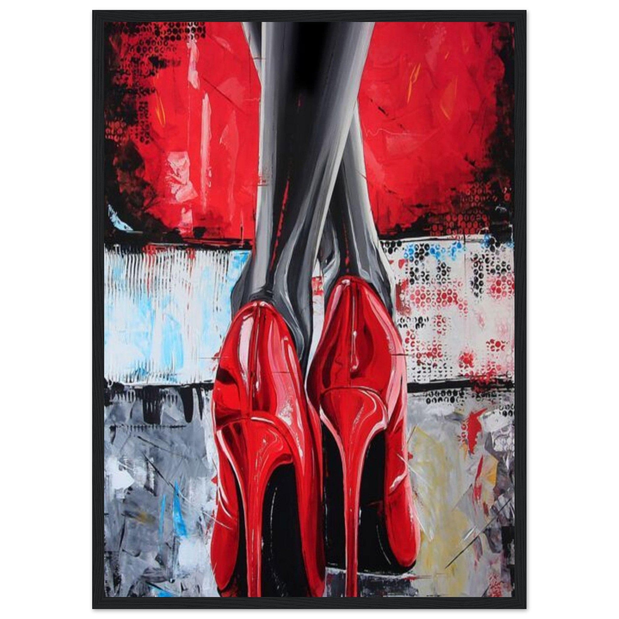 Canvanation Print Material 50x70 cm / 20x28″ / B Tableau Triptyque La Femme Rouge