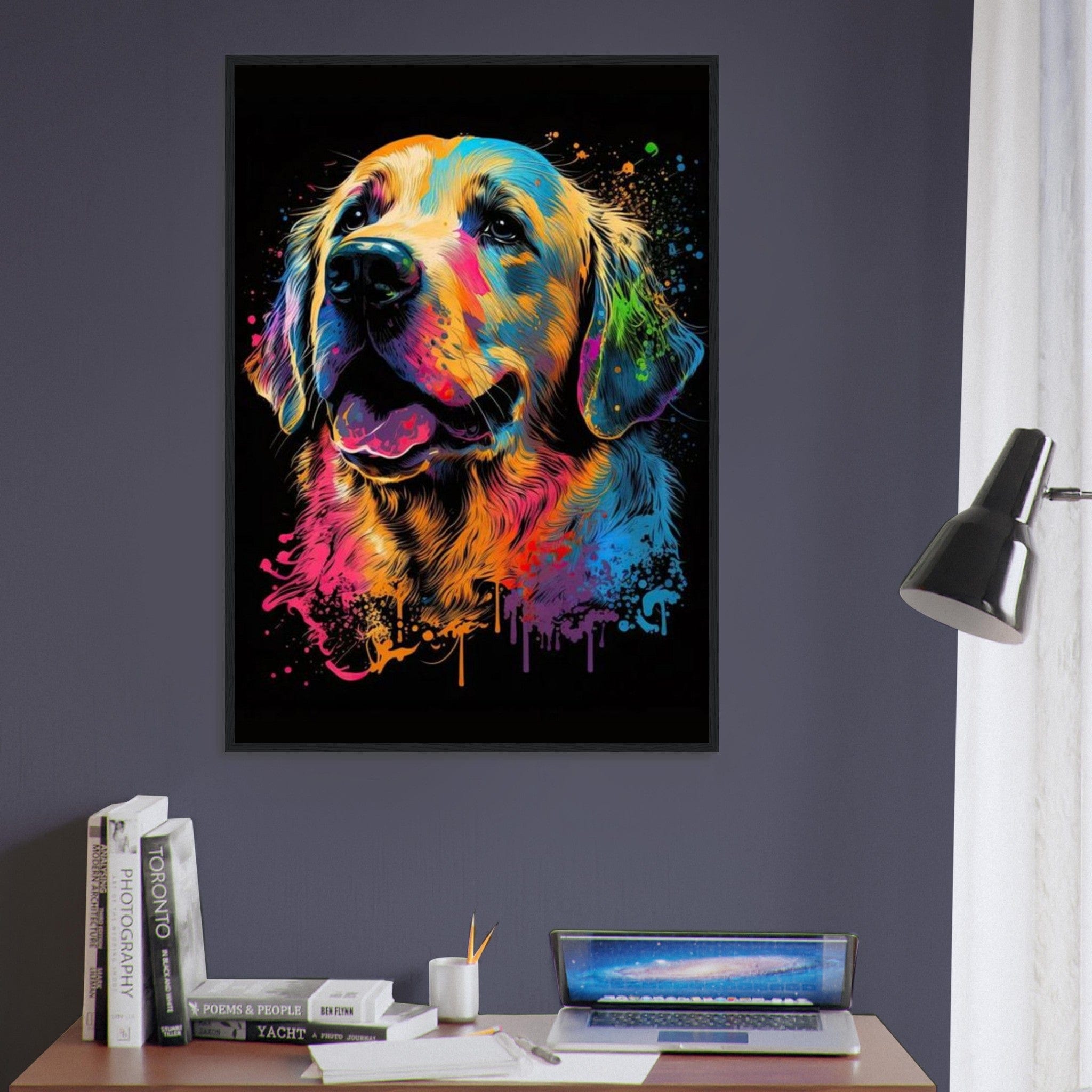 Canvanation Print Material Tableau Chien - Au fil des pattes