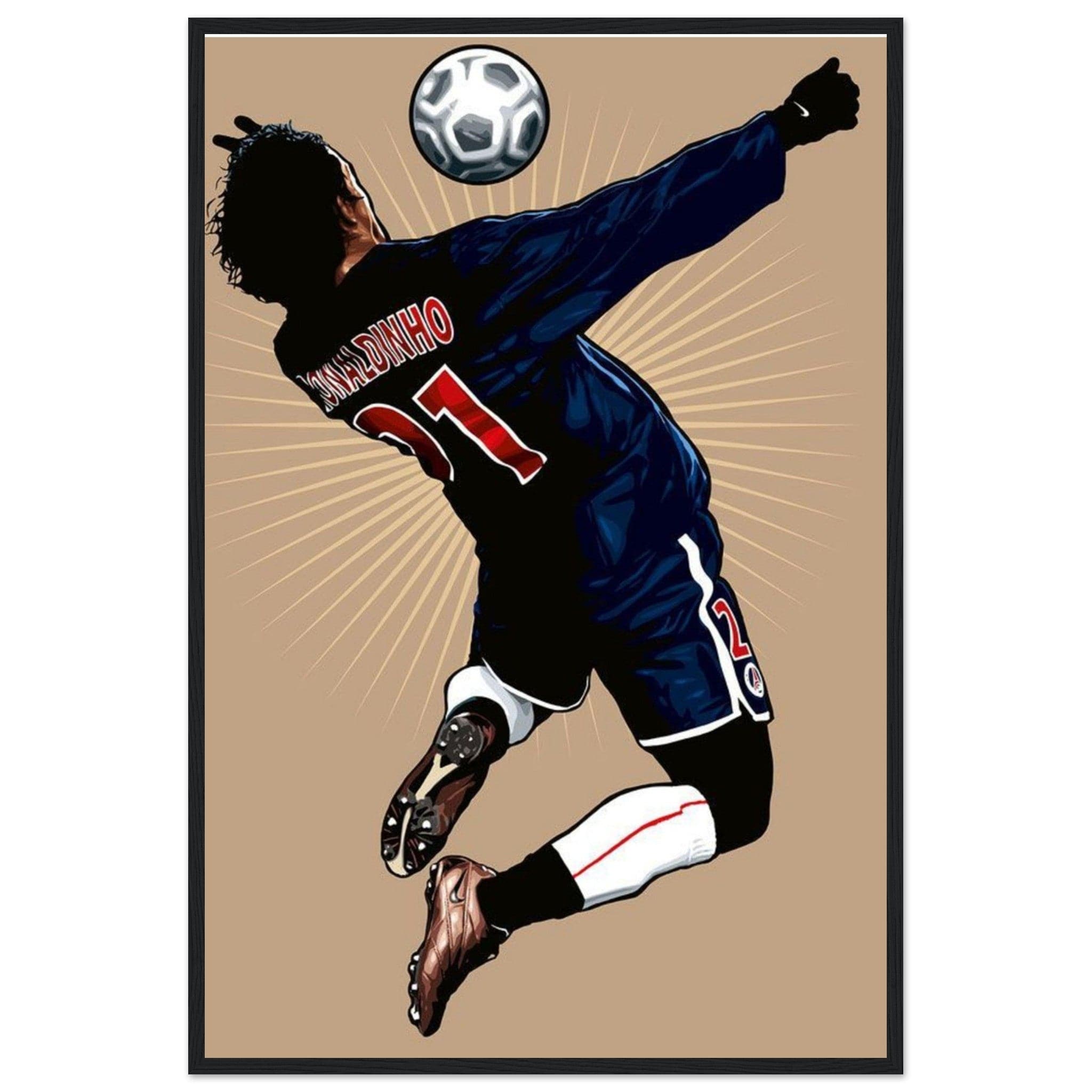 Canvanation Print Material 60x90 cm / 24x36″ Tableau Football Ronaldhino