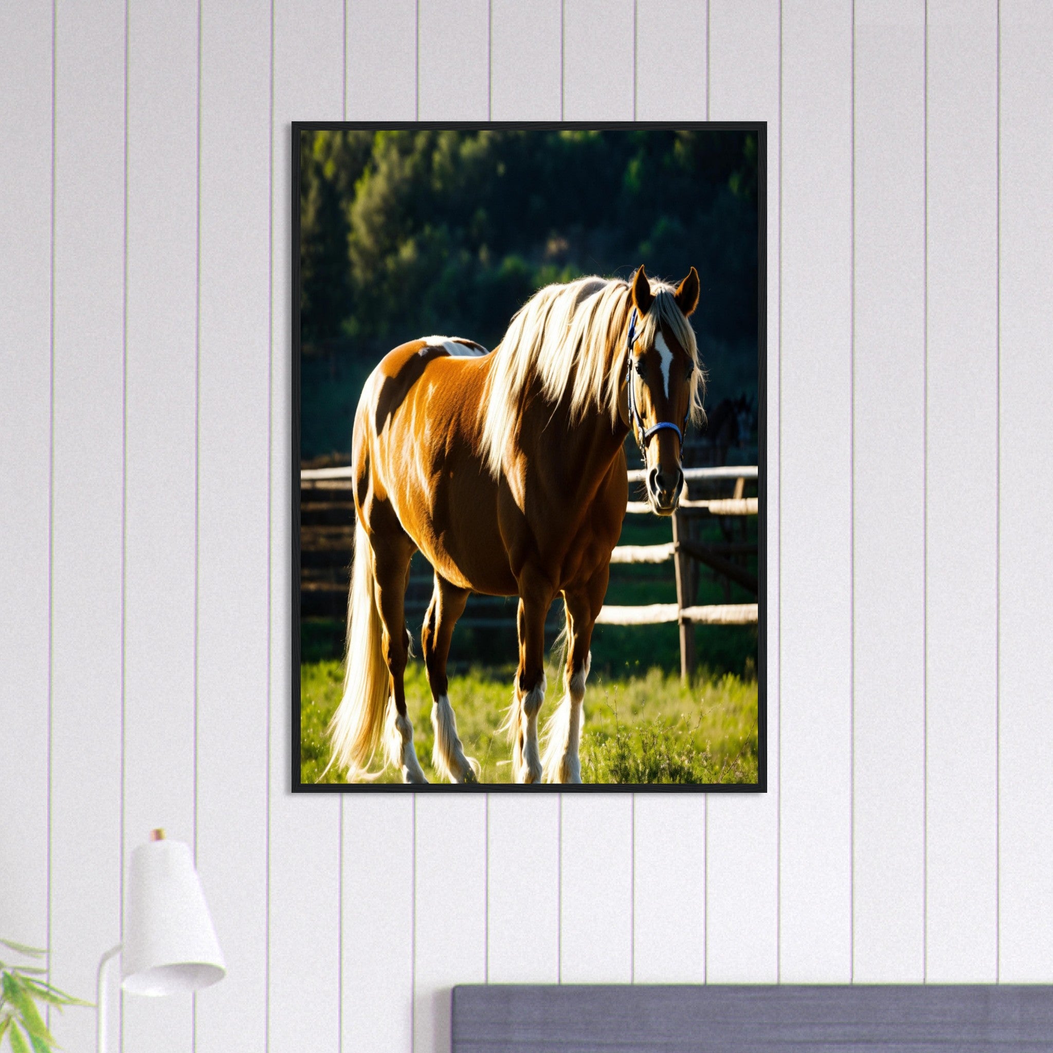 Canvanation Print Material 70x100 cm / 28x40″ Tableau Cheval L'Esprit des Plaines