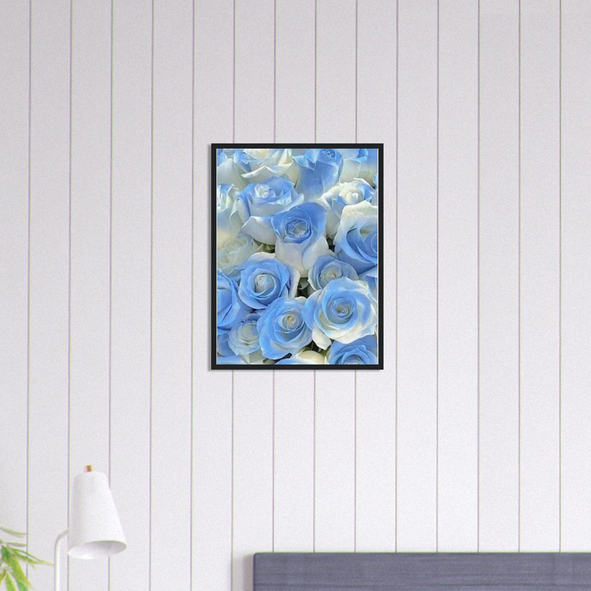 Tableau Rose Bleu et Blanche Canvanation