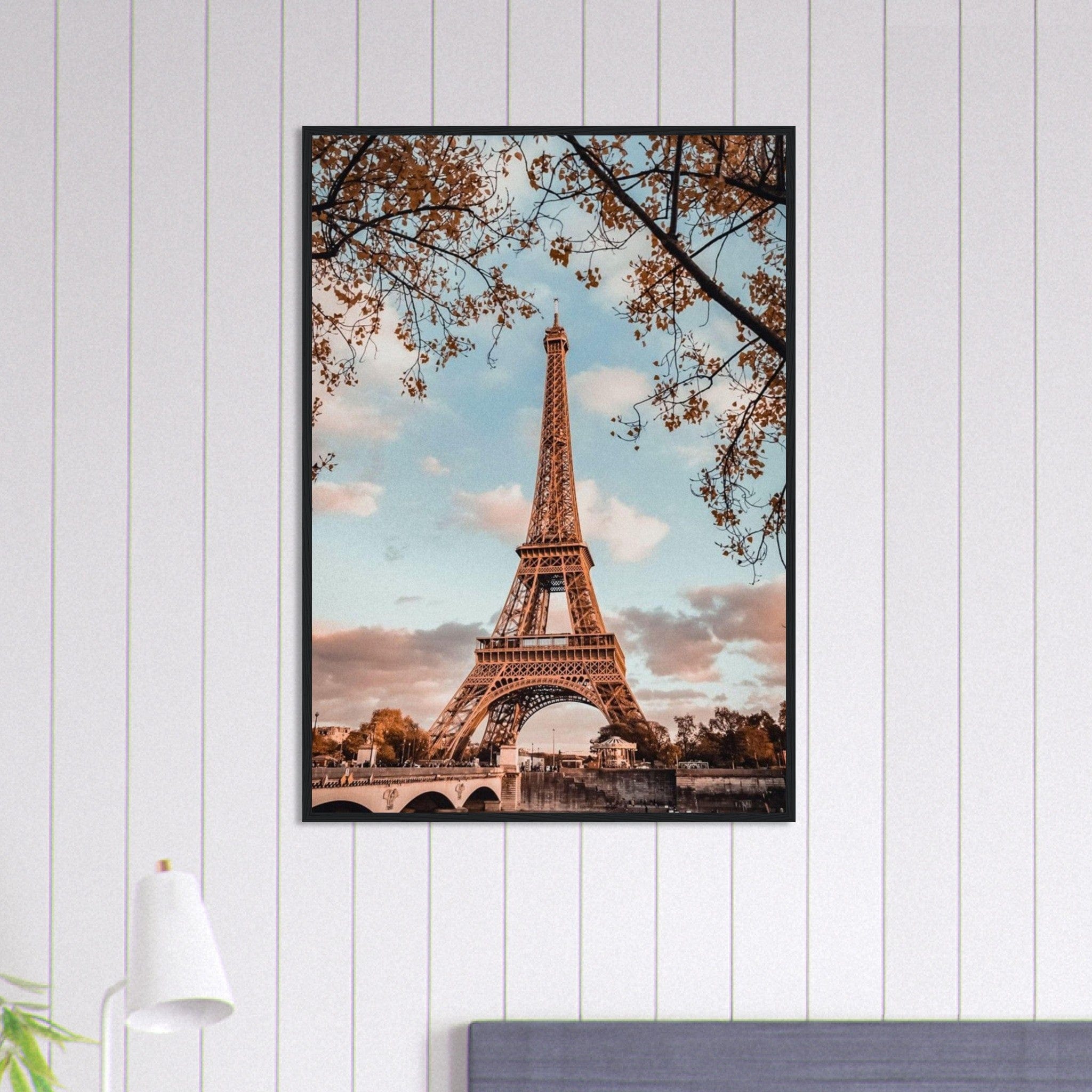 Canvanation Print Material 70x100 cm / 28x40″ Tableau Paris Tour Eiffel Vue De Loin