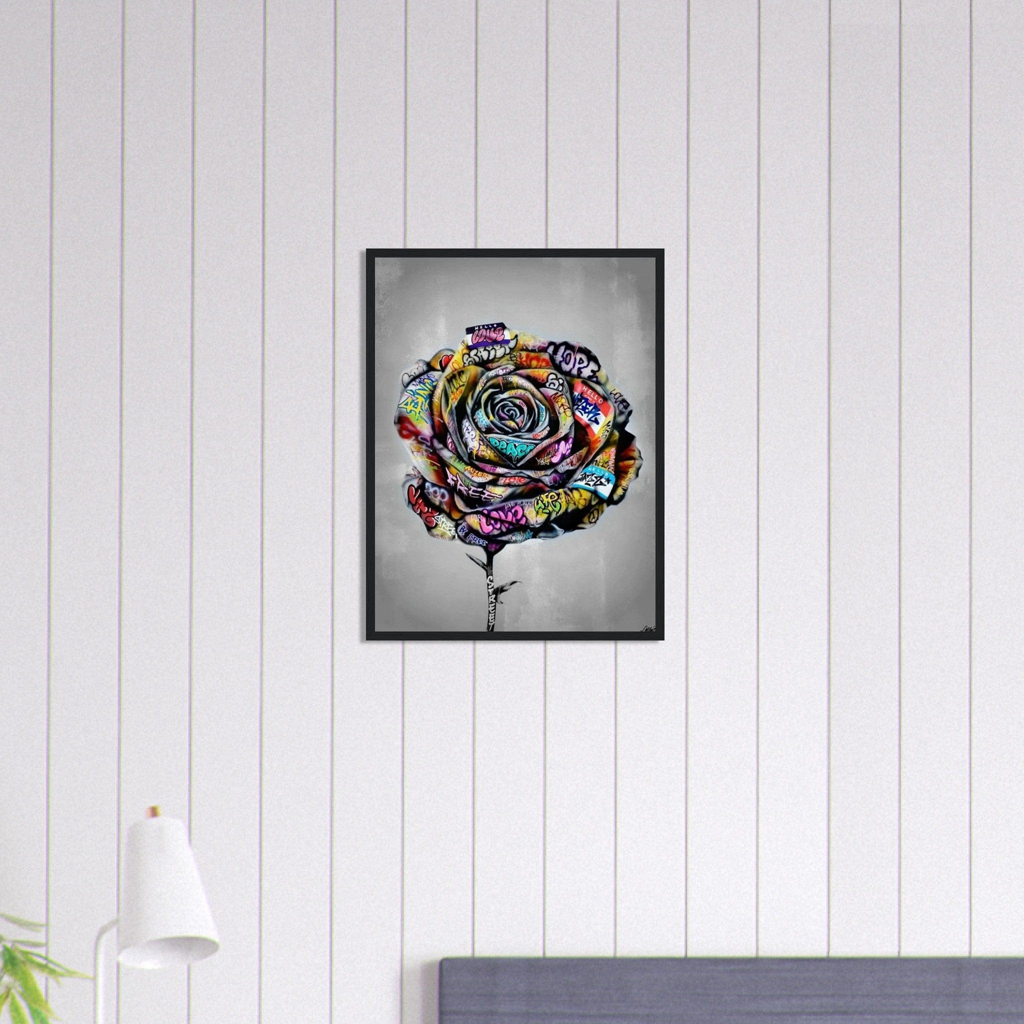 Canvanation Print Material 45x60 cm / 18x24″ Tableau Street Art Fleur Graffiti